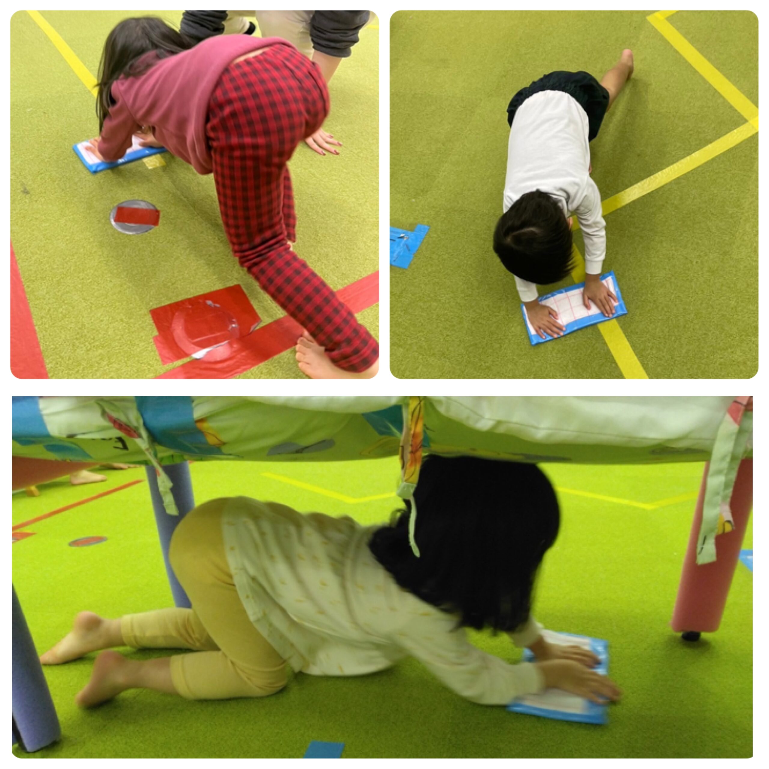 【南堀江】児童発達支援 集団作業療法《雑巾がけ運動》