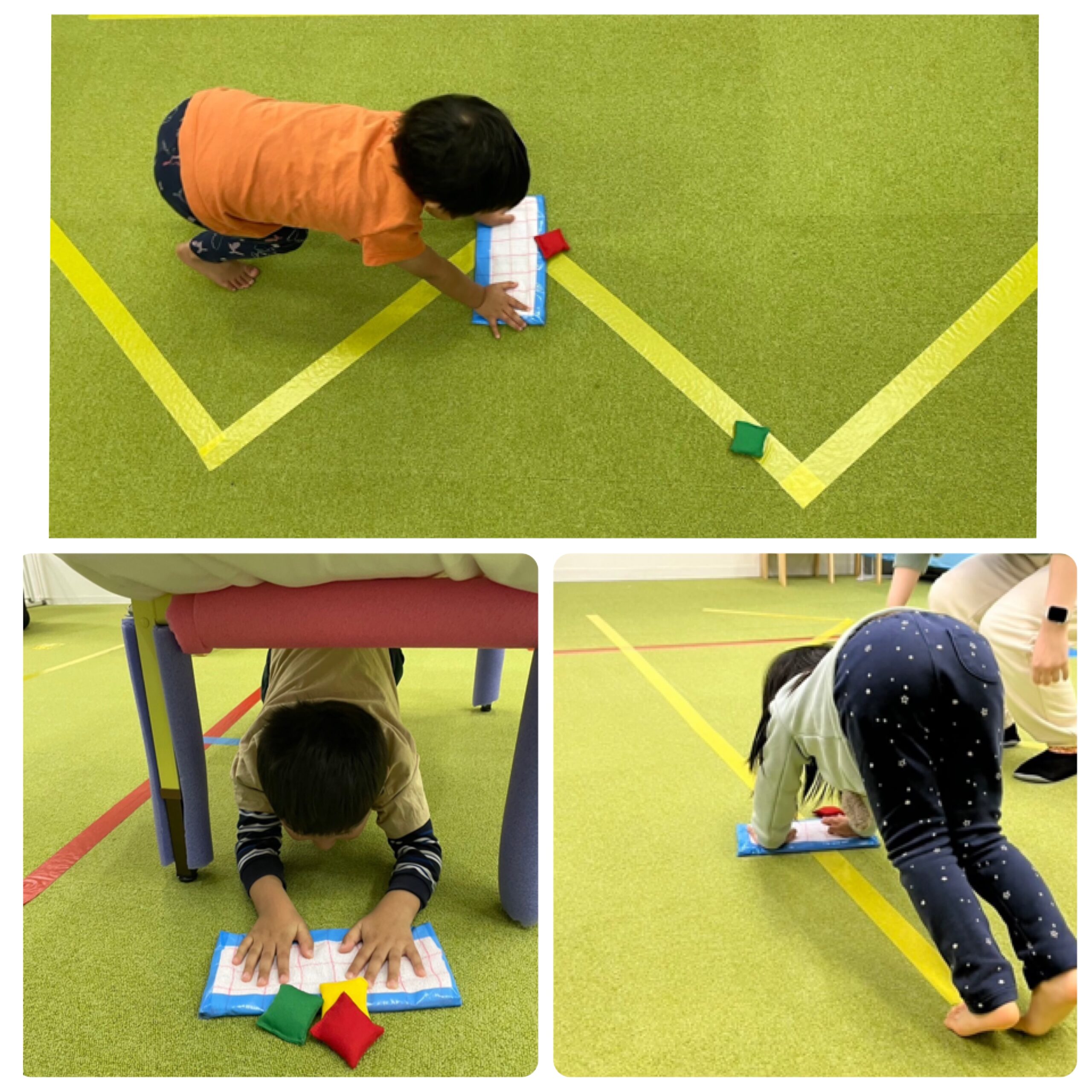 【南堀江】児童発達支援 集団作業療法《雑巾がけ運動②》