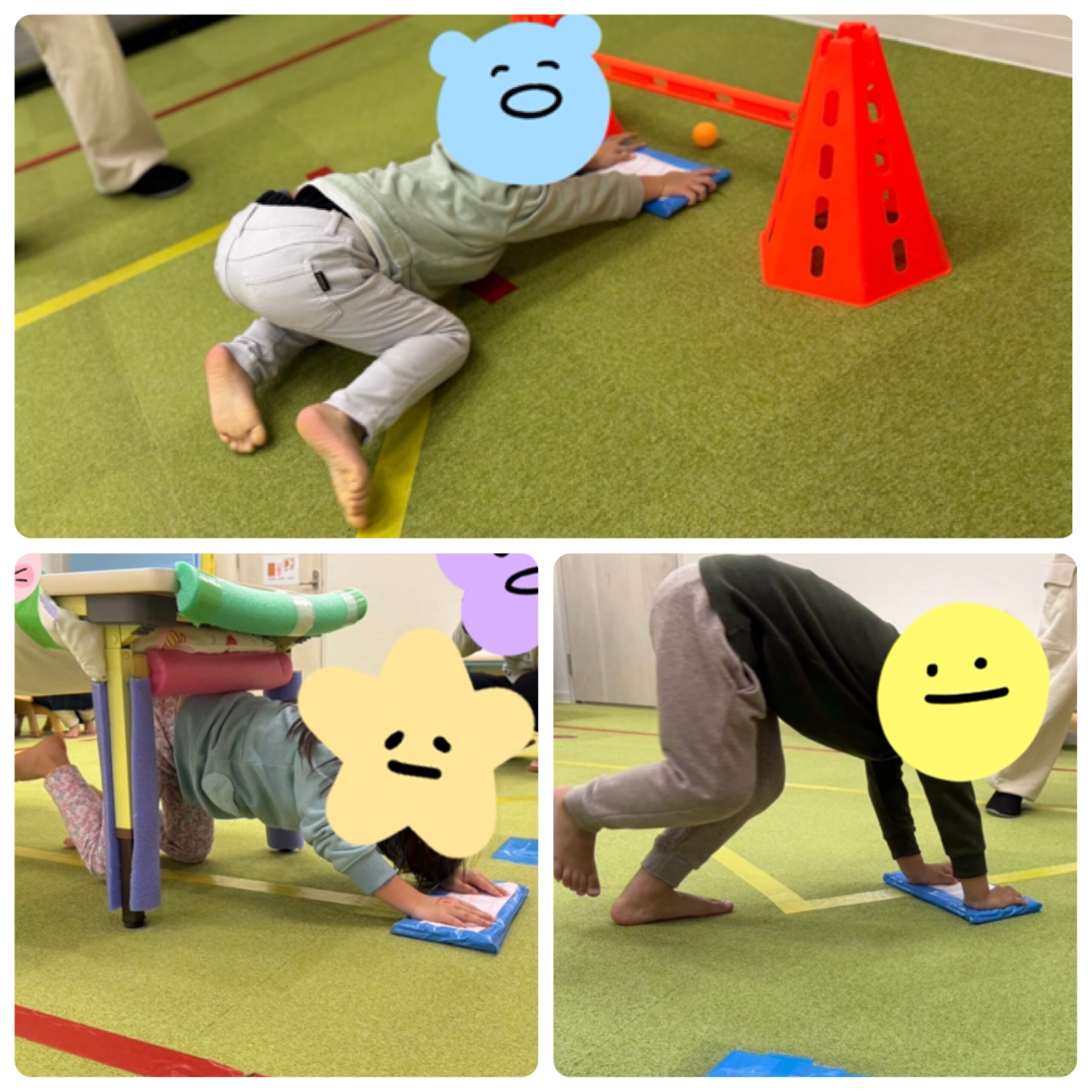 【南堀江】児童発達支援 集団作業療法《雑巾がけ運動》