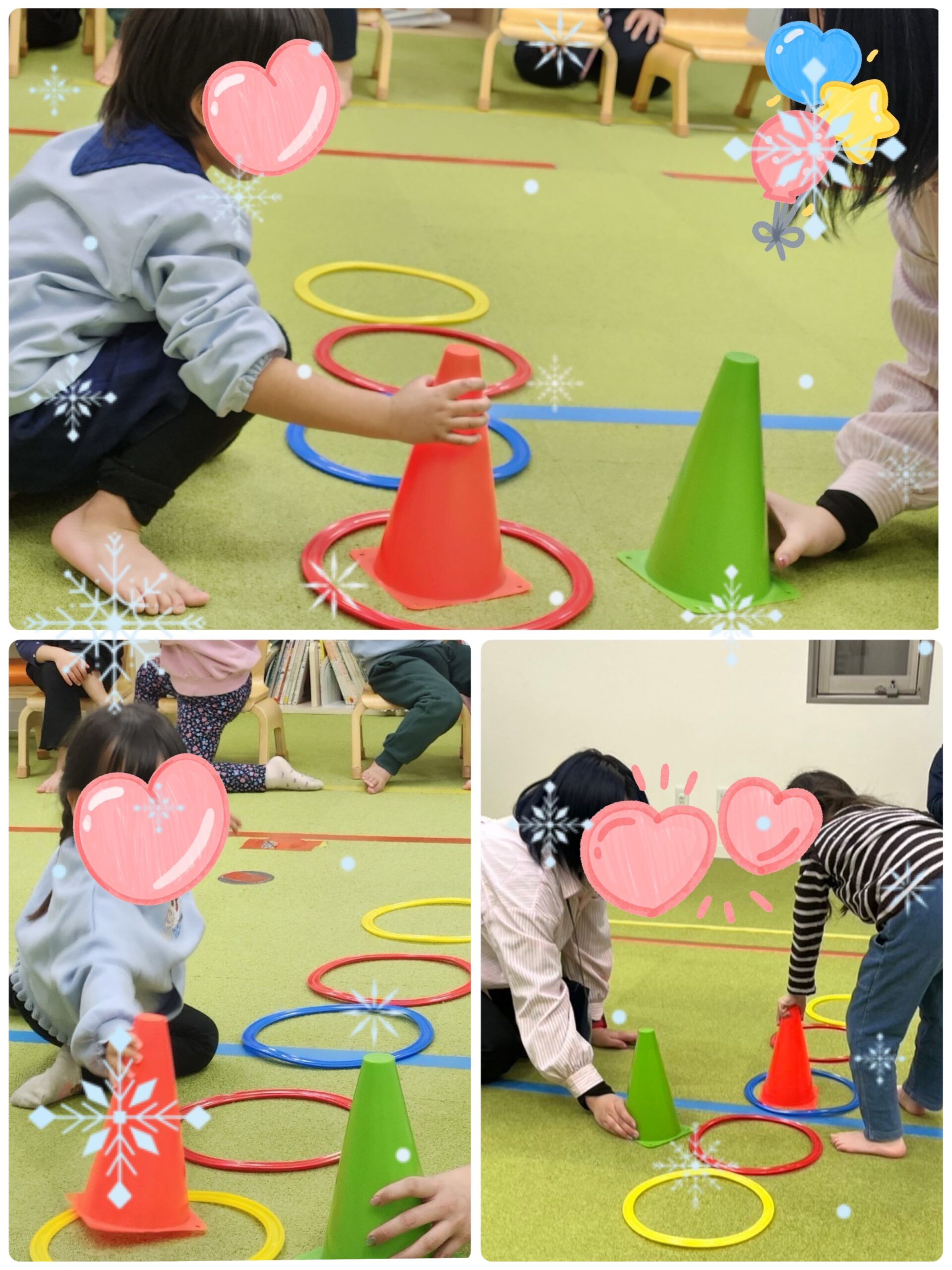 【南堀江】児童発達支援　追っかけコーン🔺