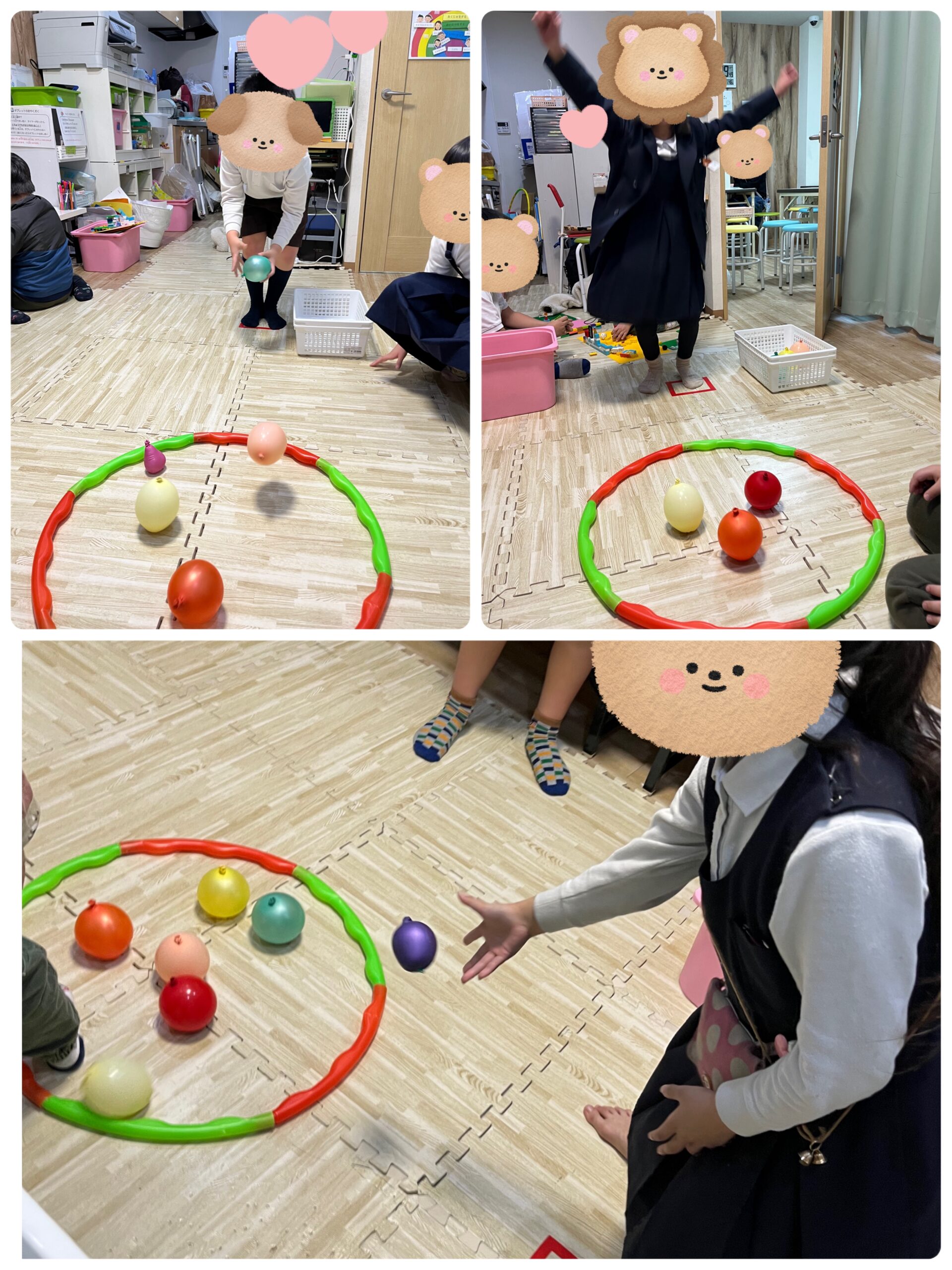 【北堀江】放デイ：公文📖　暴れる風船！！