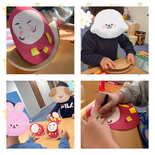 【ハッピープラス南堀江】ゆらゆらだるまさんづくり🍀