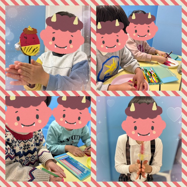 【ハッピープラス南堀江】鬼のでんでん太鼓を作ろう♬