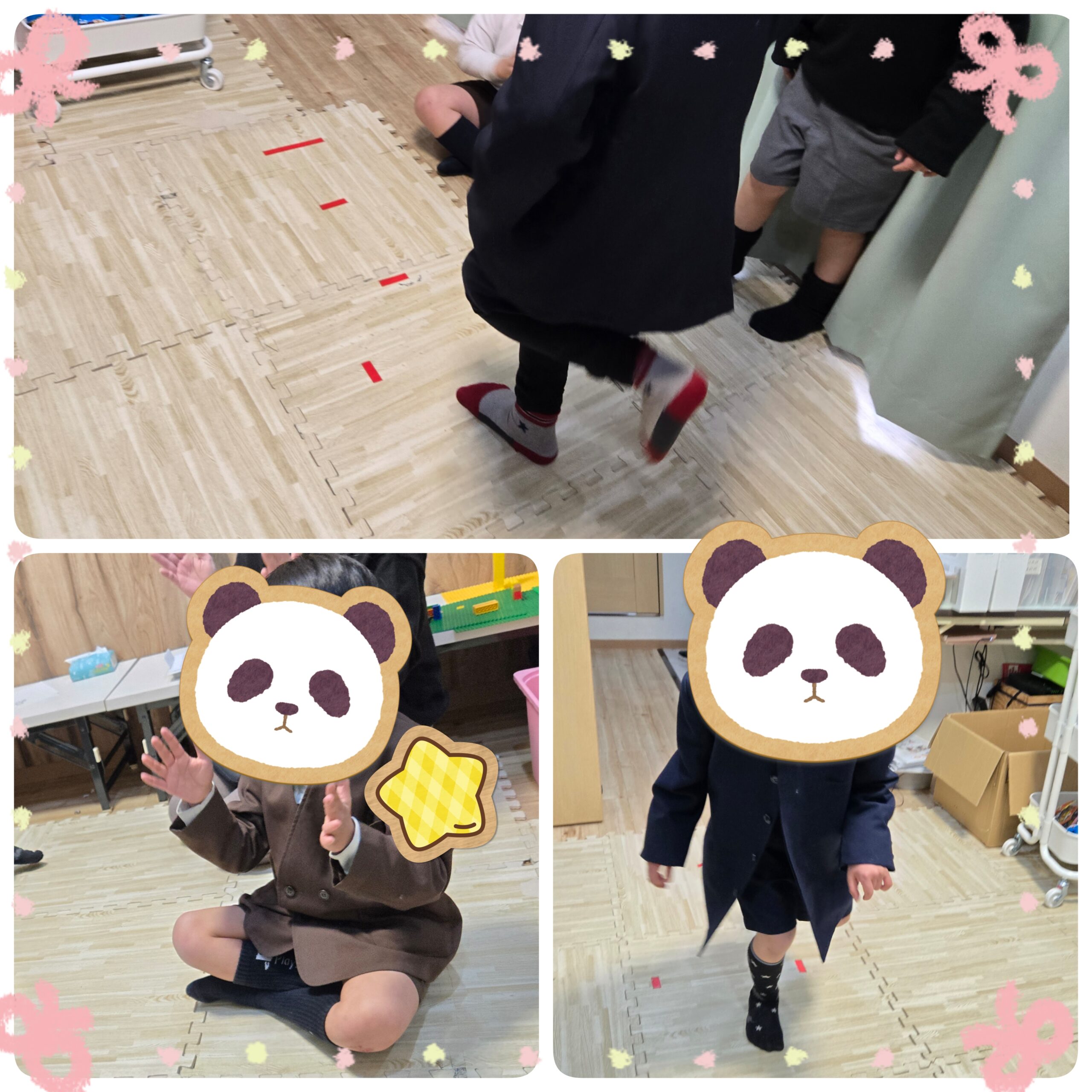 【北堀江】放デイ：公文📖　リズムに合わせてけんけんぱ🌟