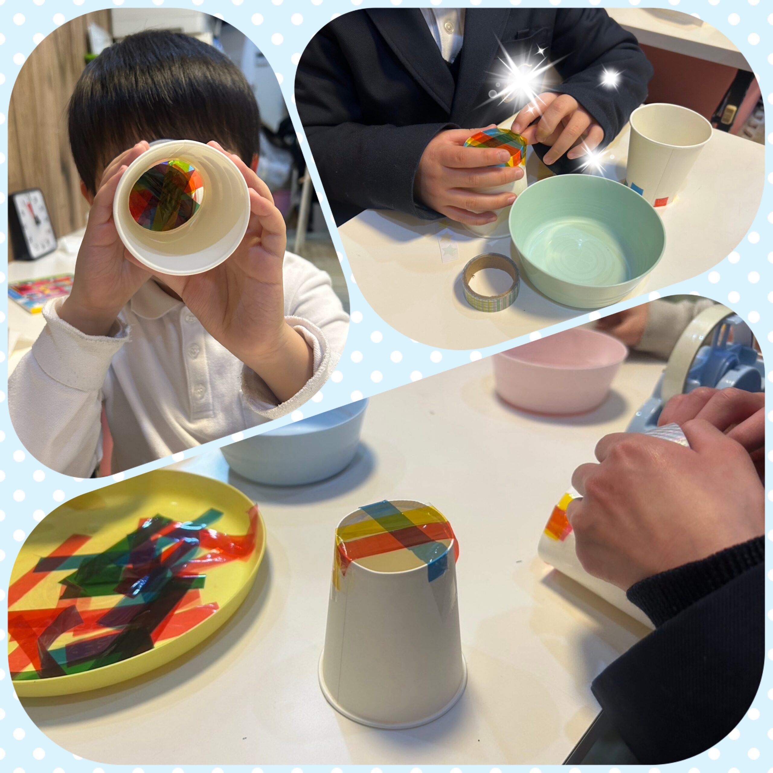 【北堀江】放デイ：公文📖　カラフルメガネを作ろう👓