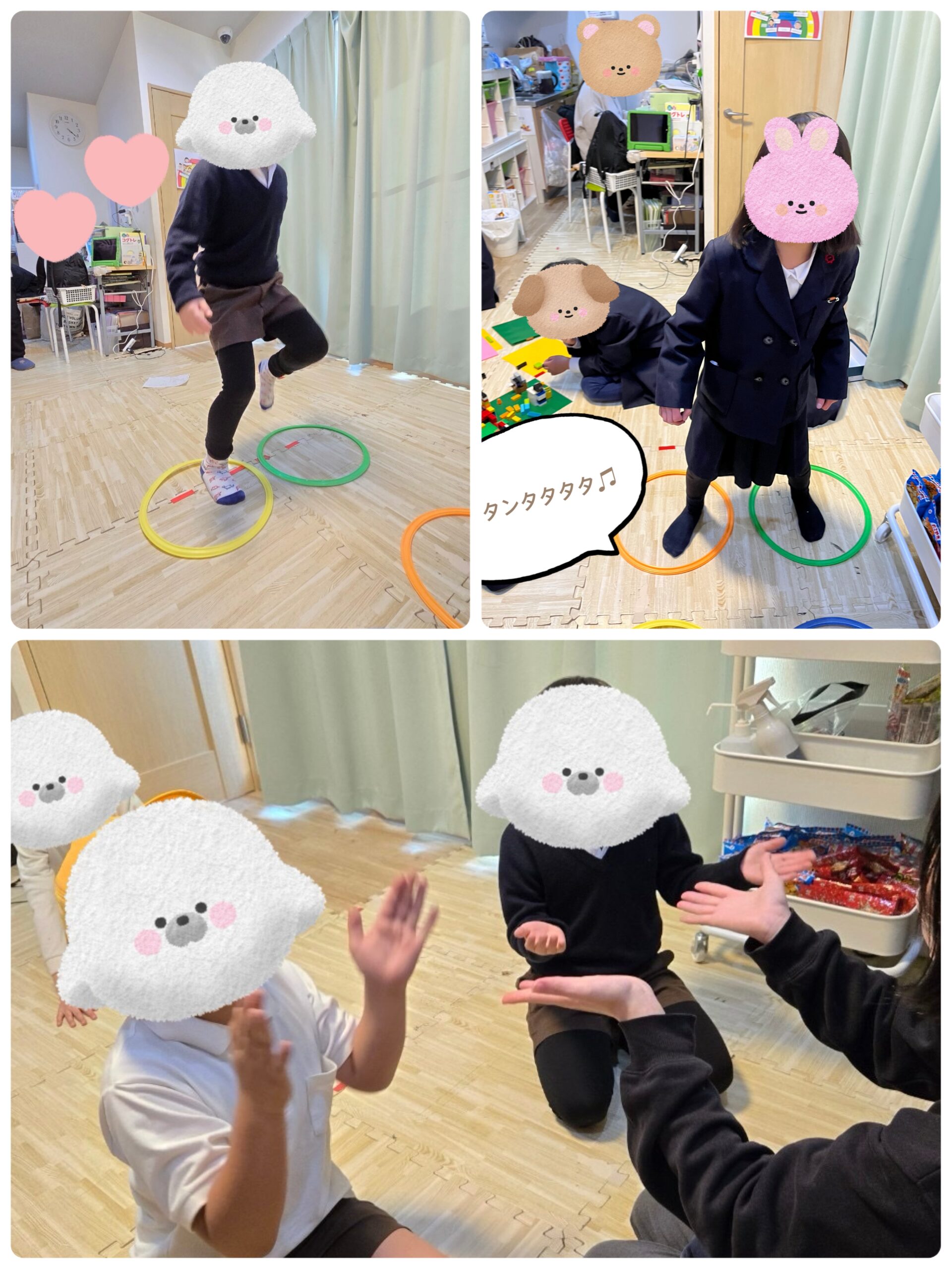 【北堀江】放デイ：公文📖　リズムまねっこ♬