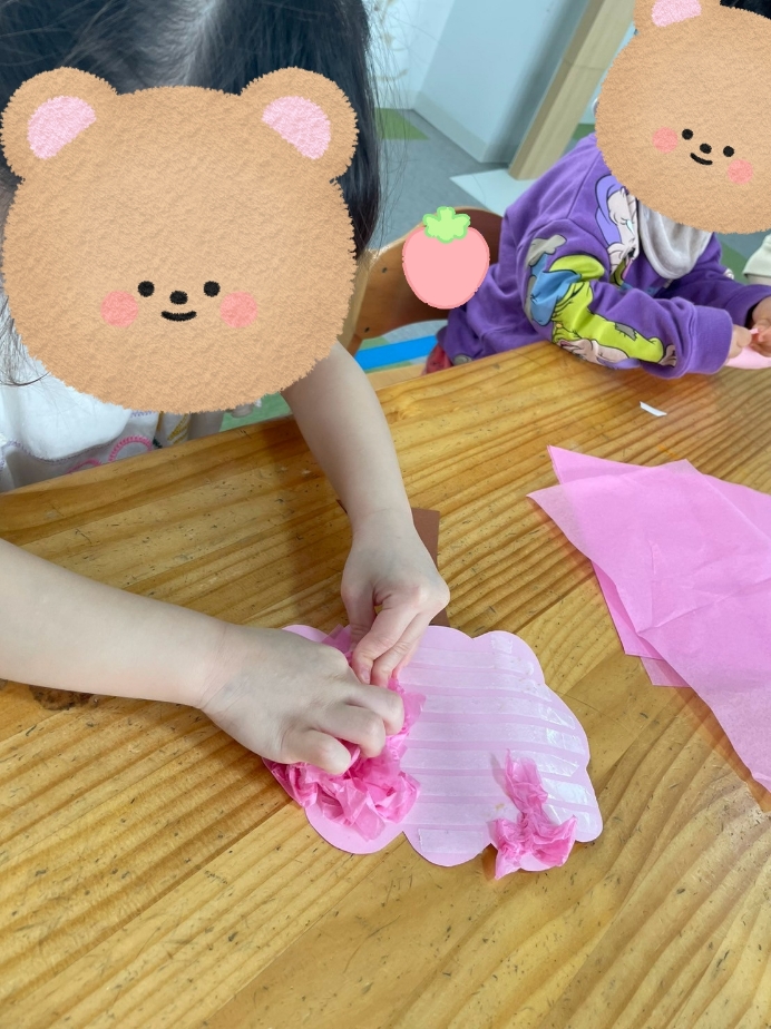 【北堀江】児童発達支援　桜🌸制作