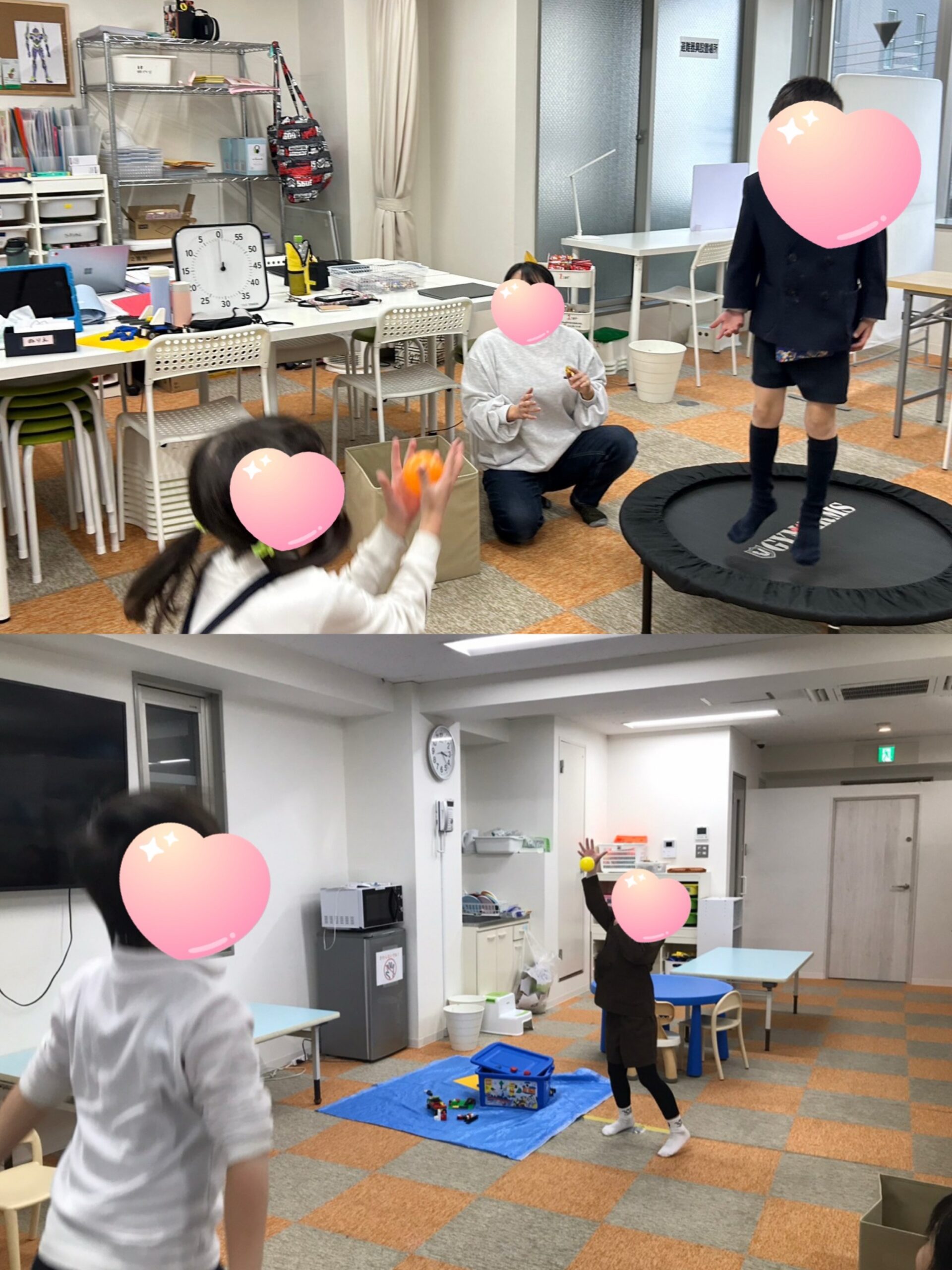 【南堀江】放デイ　SST　トランポリンキャッチボール🥎✨