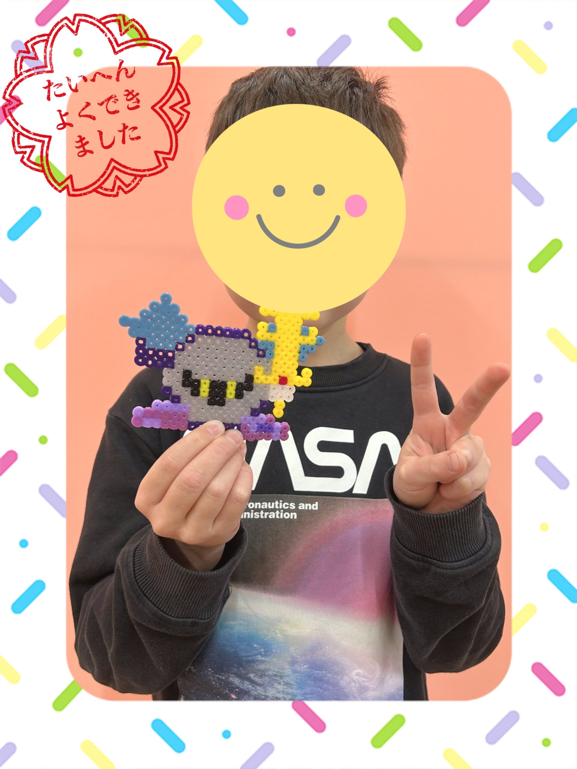 【南堀江】放デイ　アイロンビーズ遊び🌟