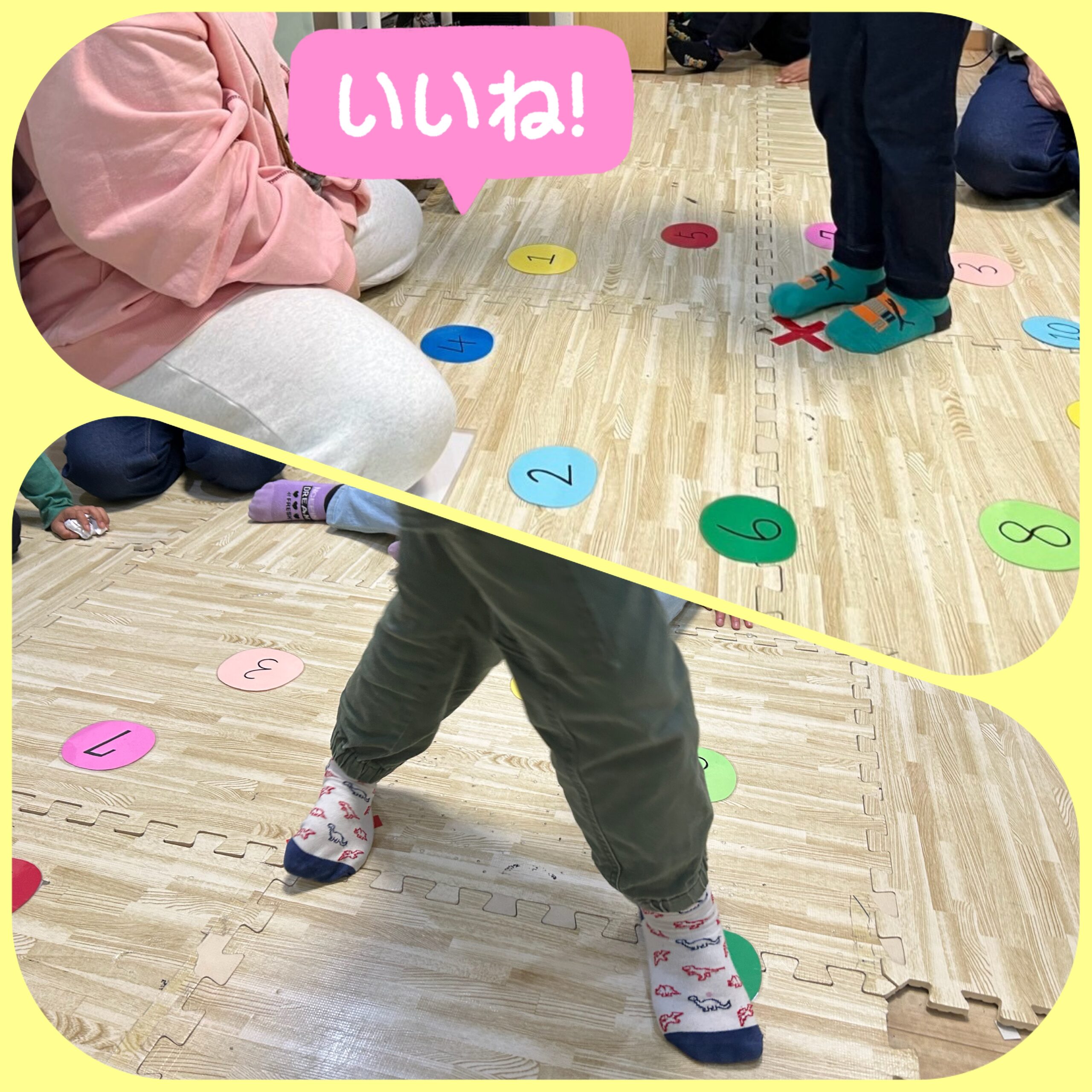 【北堀江】放デイ：公文📖　記憶足タッチゲーム👣