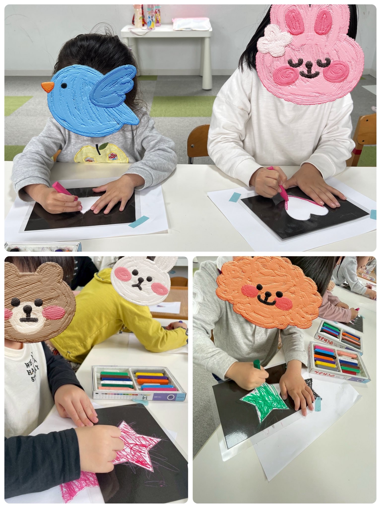 【北堀江】児童発達支援 正しい持ち方で色を塗ろう🌈