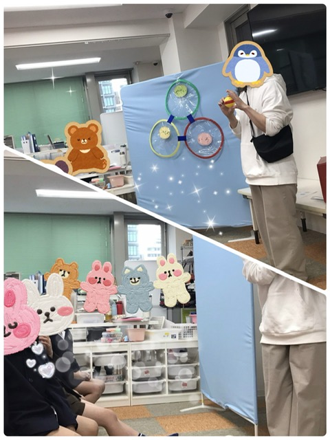 【南堀江】放デイ　防災のはなしと的あてことば遊び