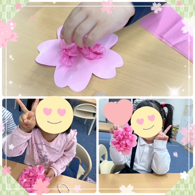 【ハッピープラス南堀江】桜の製作🌸