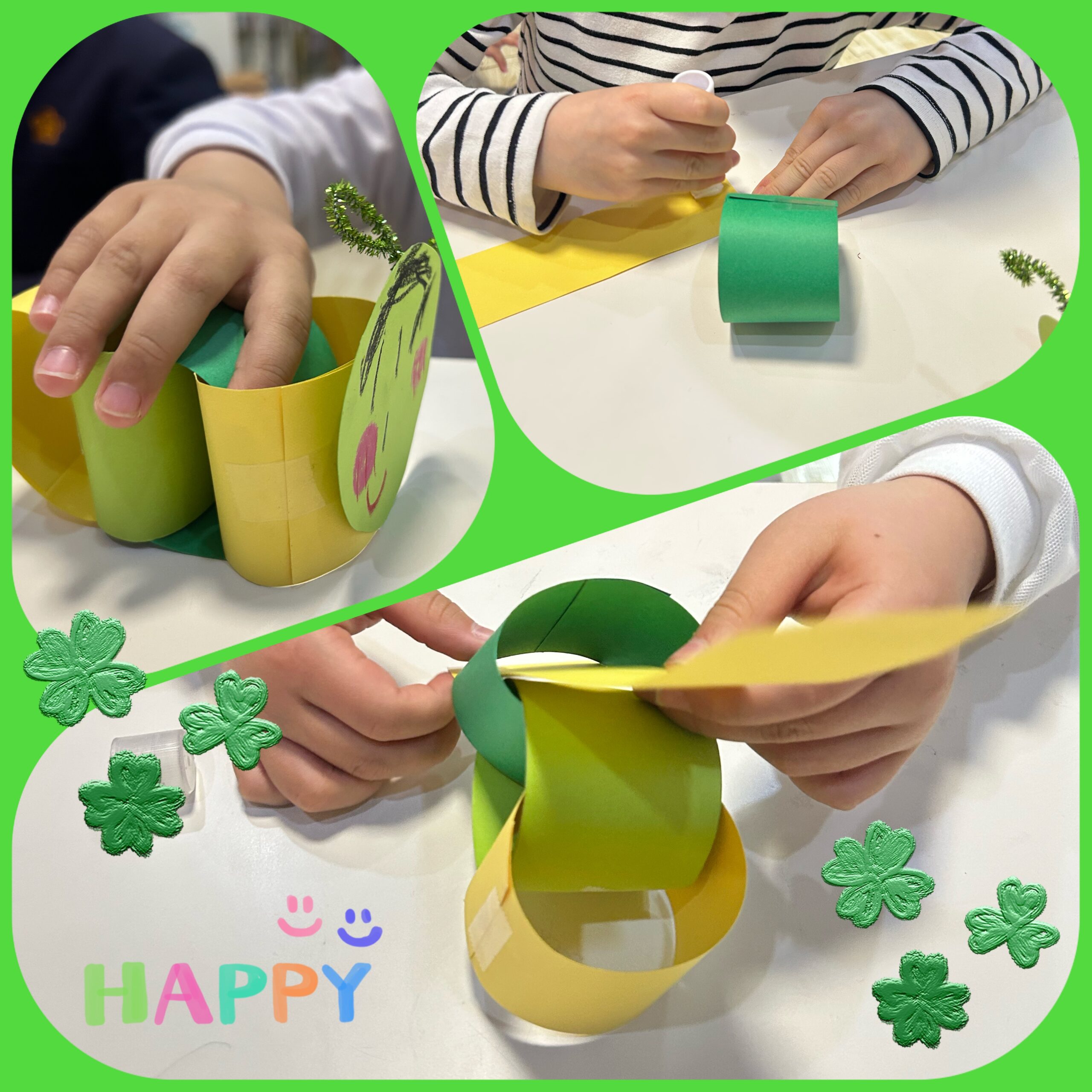 【北堀江】放デイ：公文📖　あおむし制作🐛