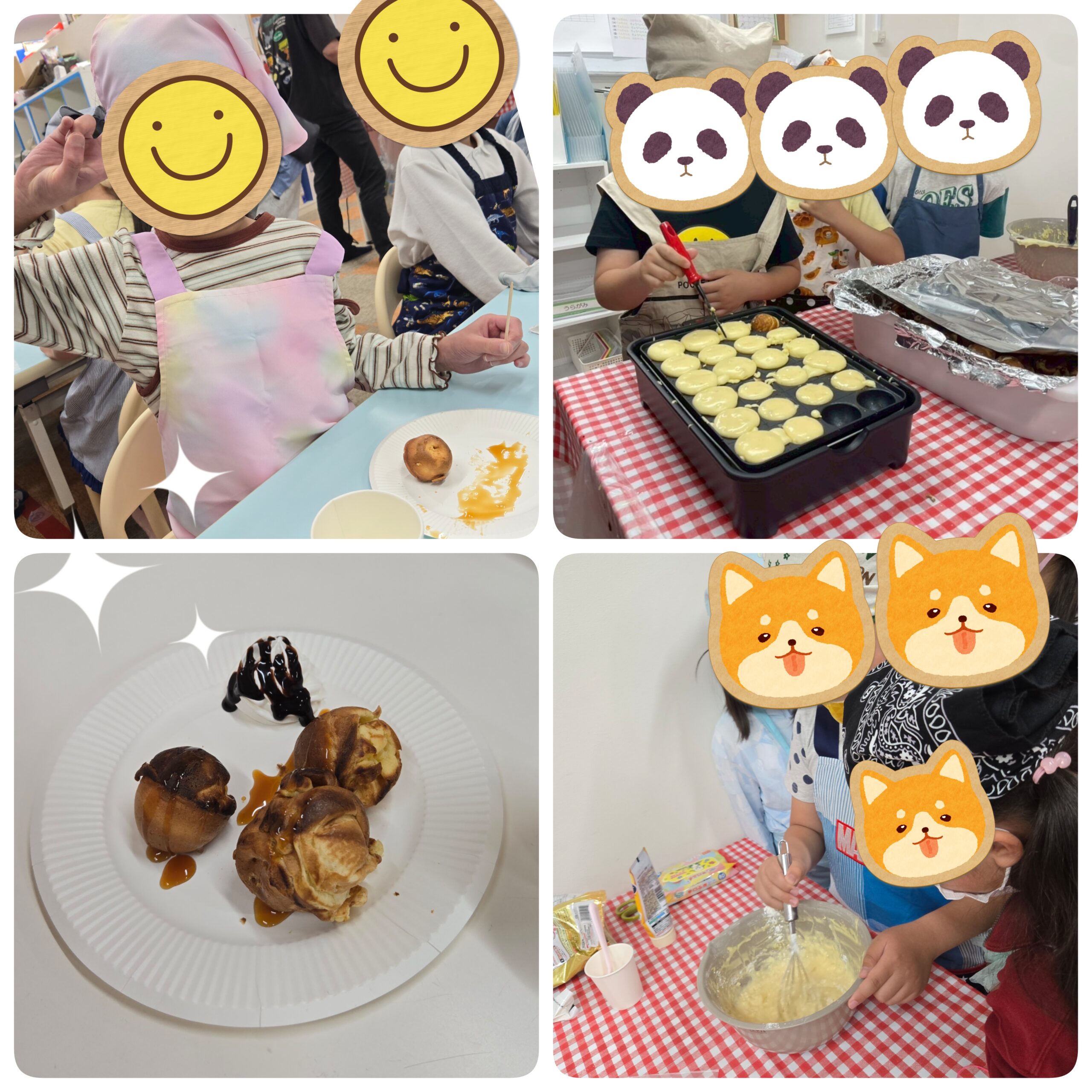 【北堀江】放デイ：公文📖　クッキング(ベビーカステラ作り)