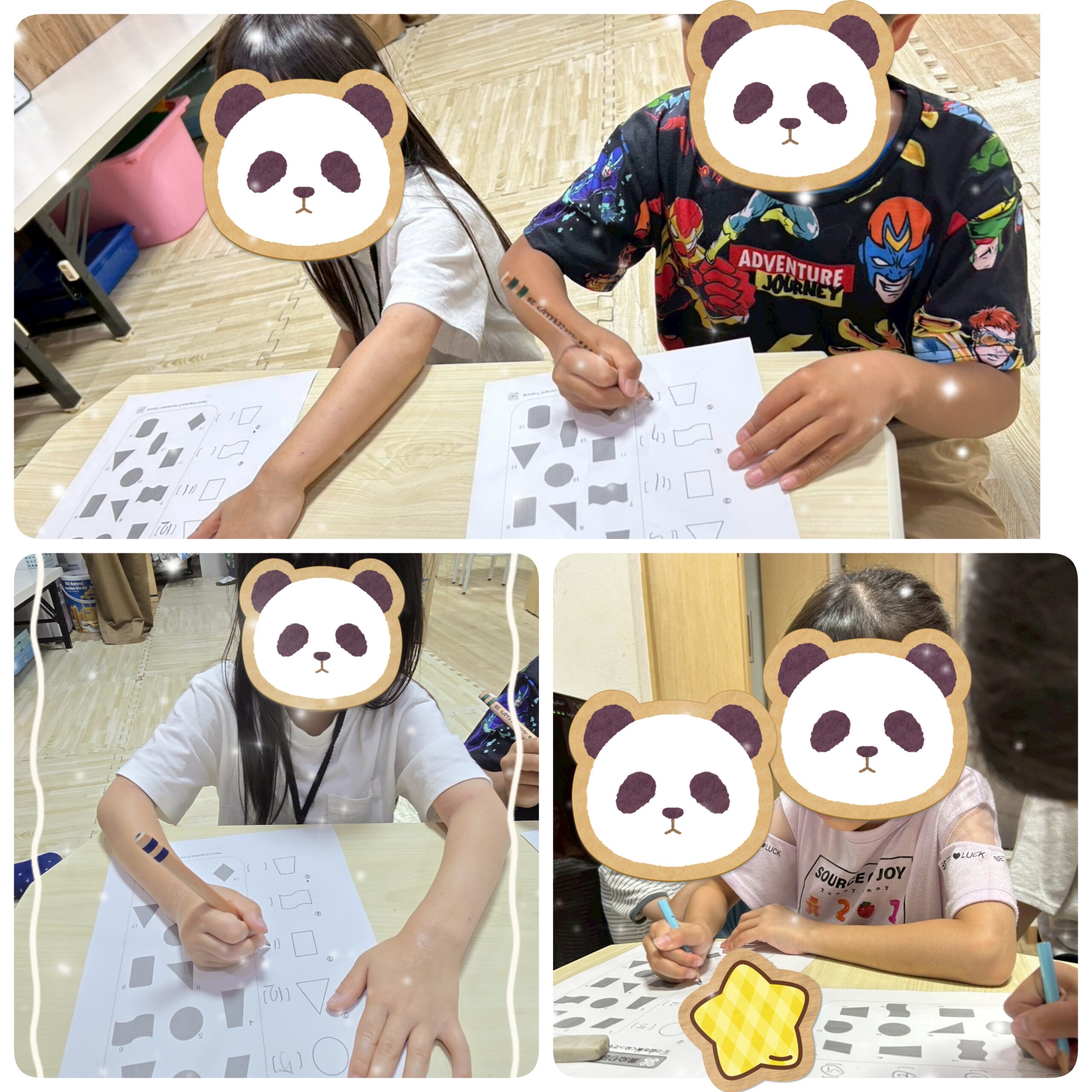 【北堀江】放デイ：公文📖 同じ形を見つけよう🙋