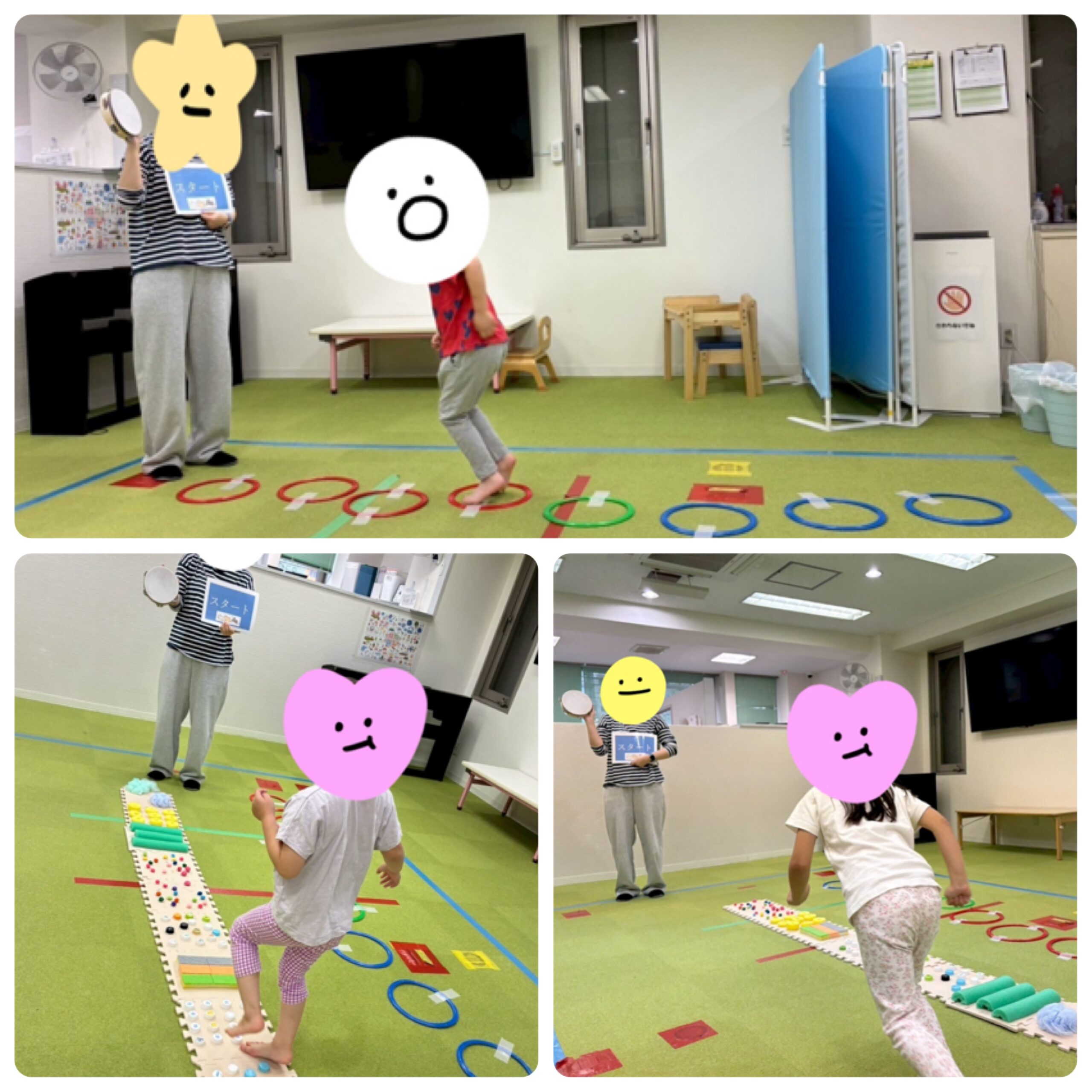 【南堀江】児童発達支援：集団活動「タンバリンジャンプ２」