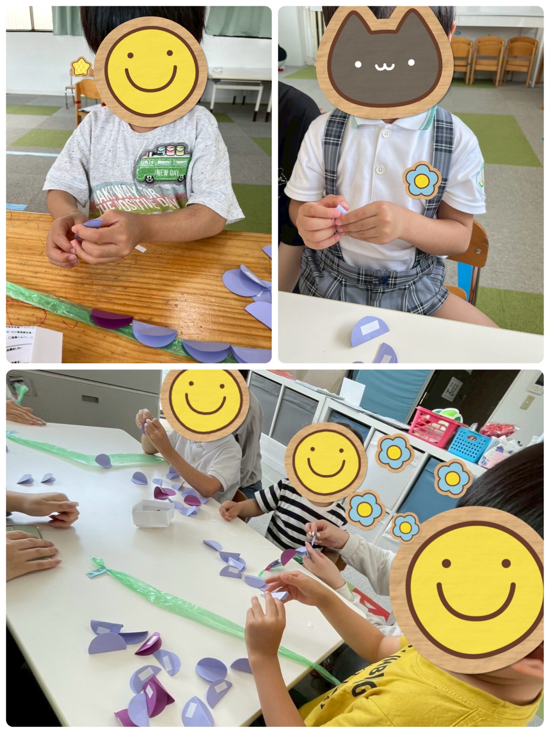 【北堀江】児童発達支援　藤の花制作🌼