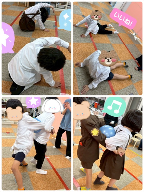 【南堀江】放デイ　協力ボール運び🥎✨