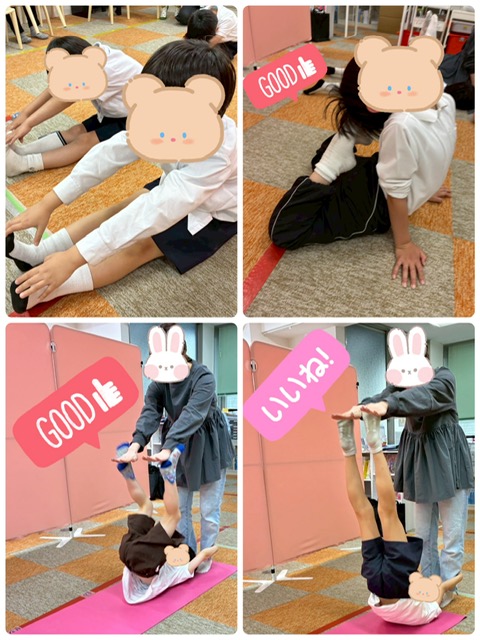 【南堀江】放デイ　腹筋の力で足裏タッチ👣👐✨