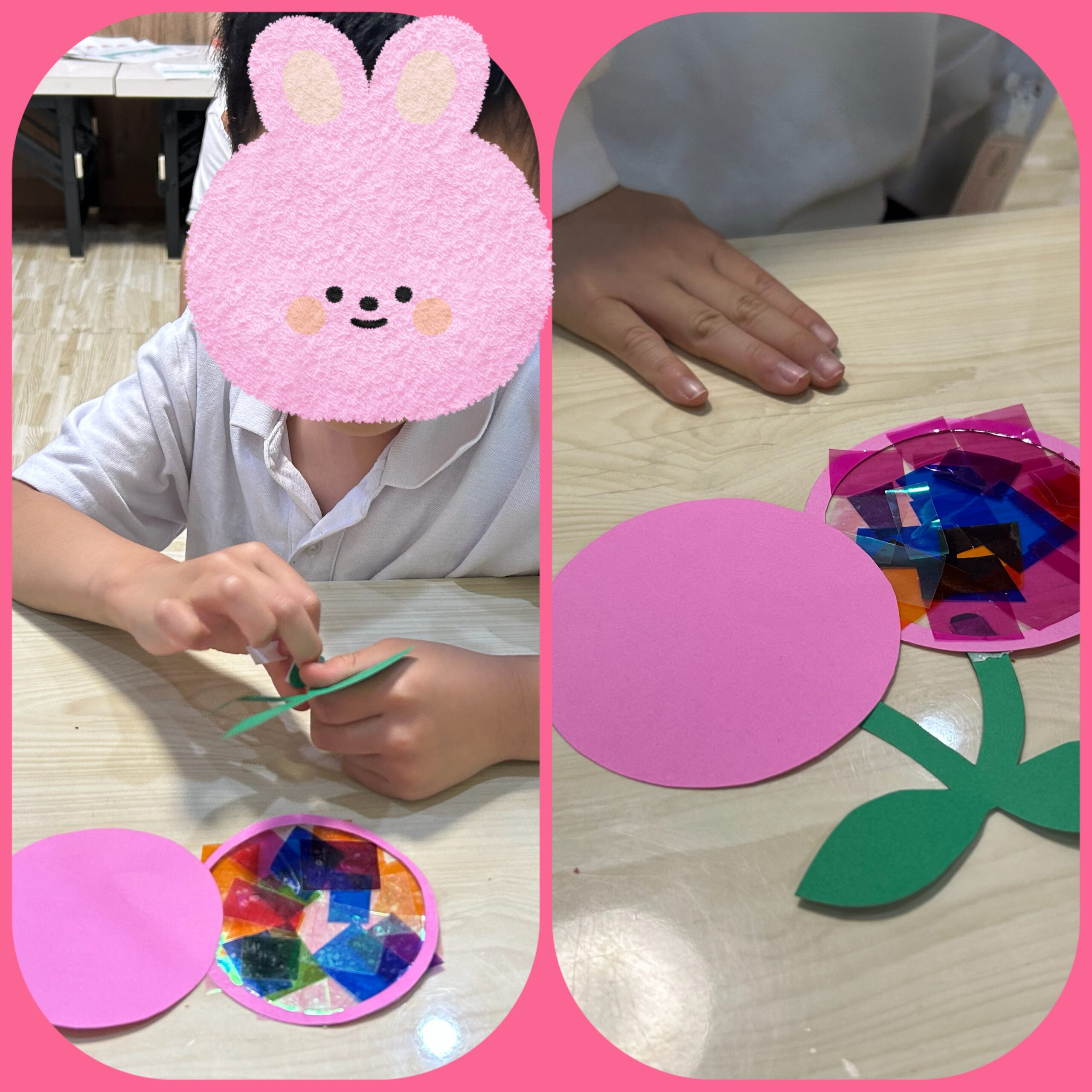 【北堀江】放デイ：公文📖　さくらんぼ制作🍒