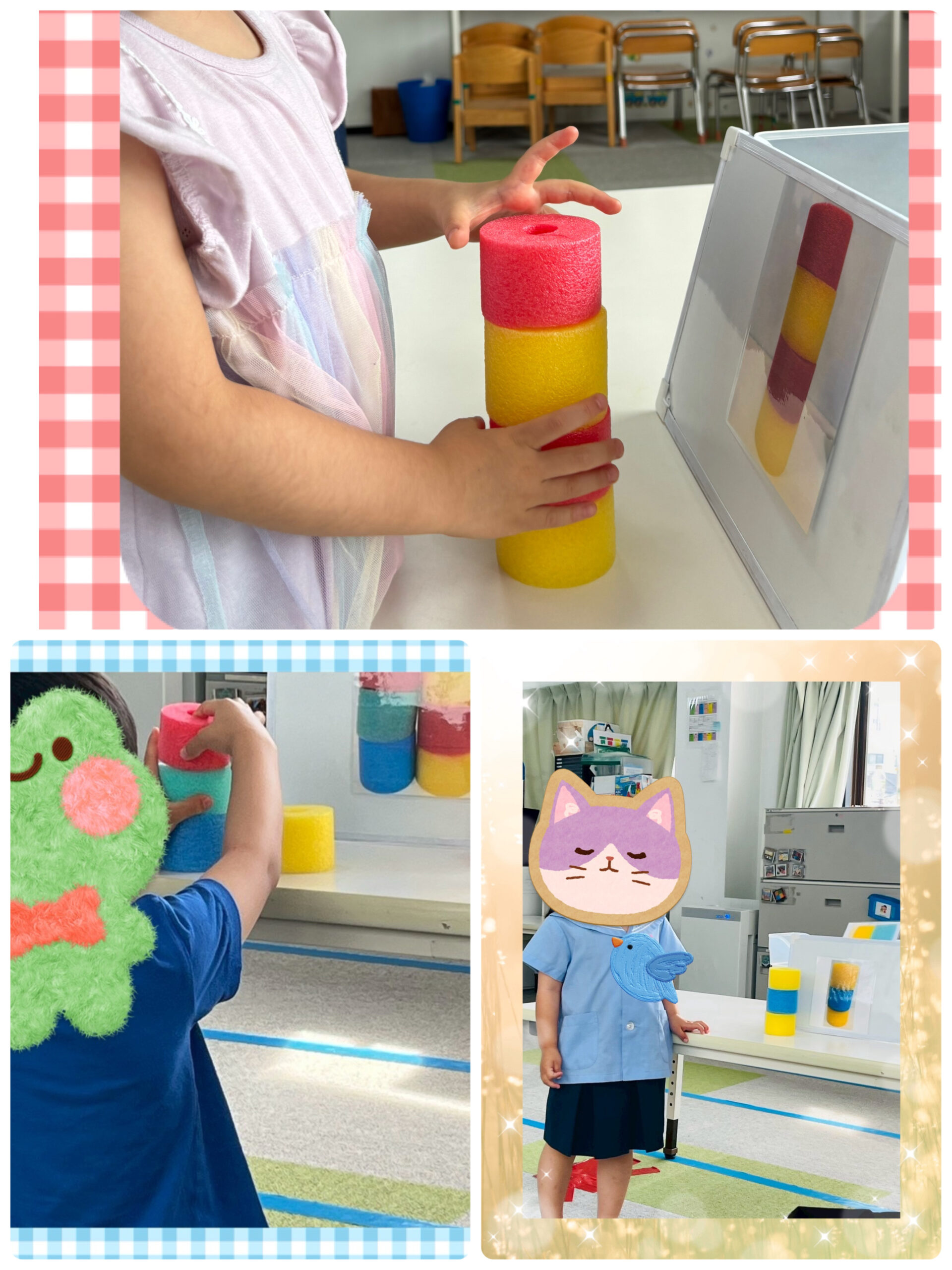 【北堀江】児童発達支援　プールスティック積み！