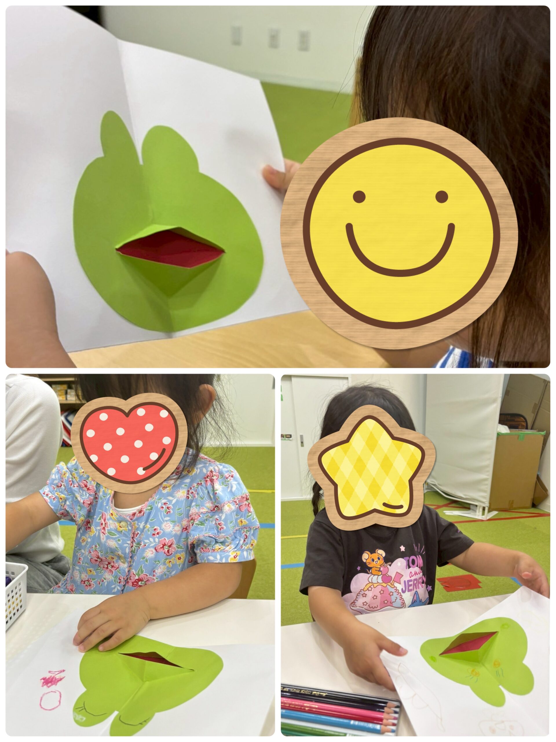 【南堀江】児童発達支援　ぱくぱくカエル制作