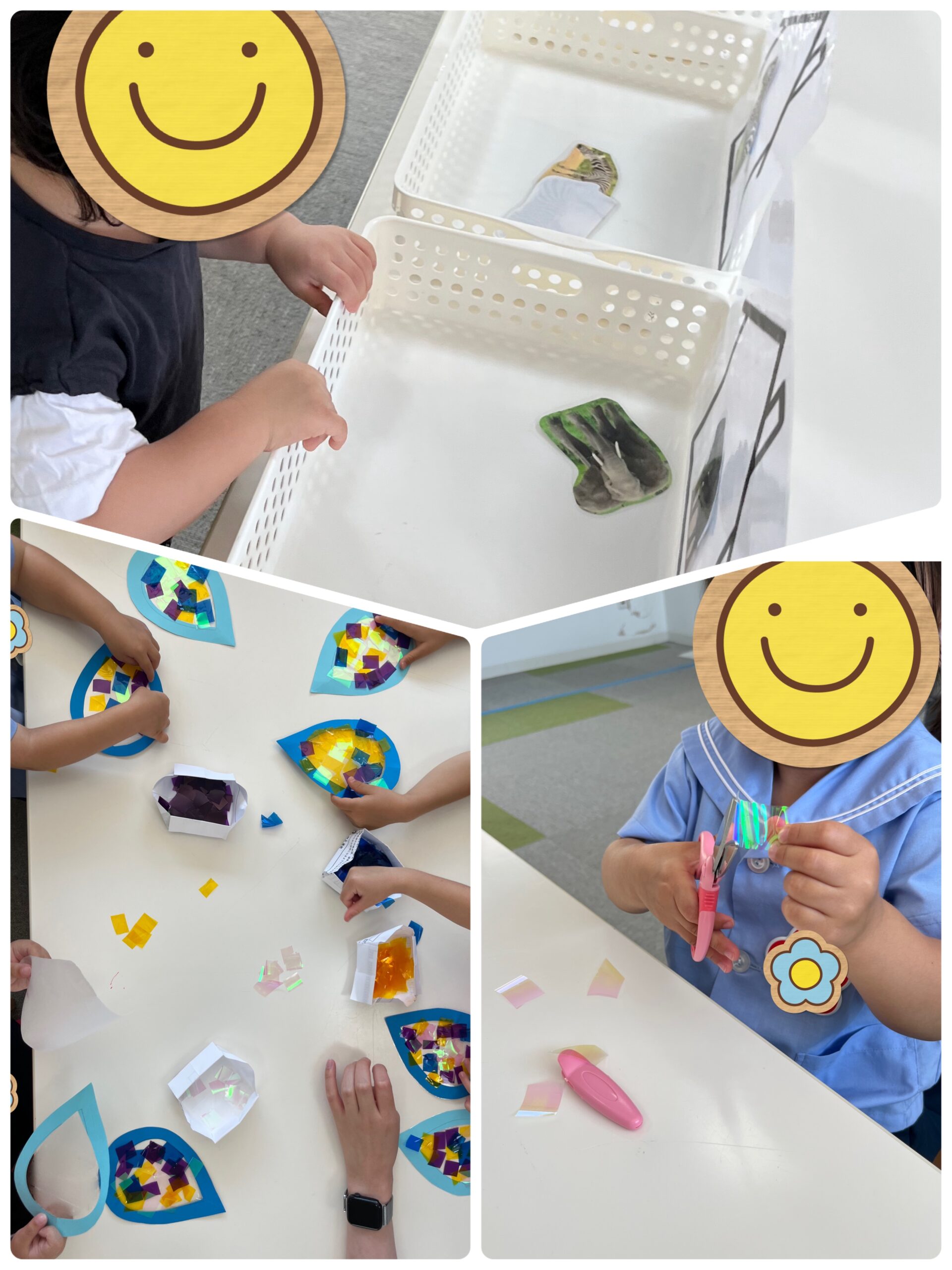 【北堀江】児童発達支援　しずく制作と引っ越しゲーム💧