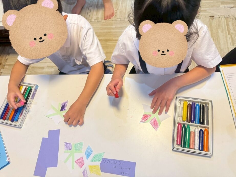 【北堀江】放デイ：公文📖　七夕制作🎋