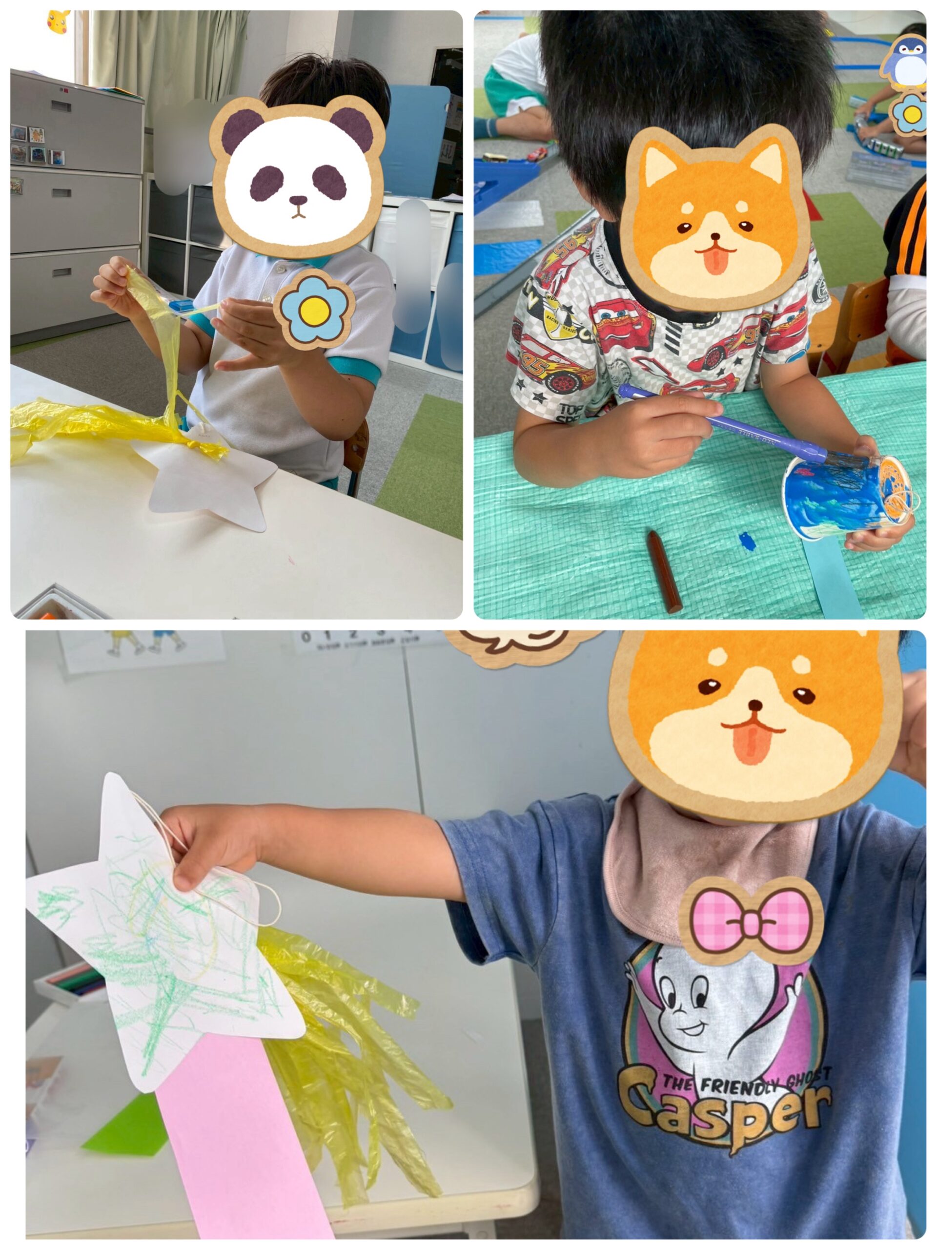 【北堀江】児童発達支援　短冊作り🎋と風鈴制作🎐