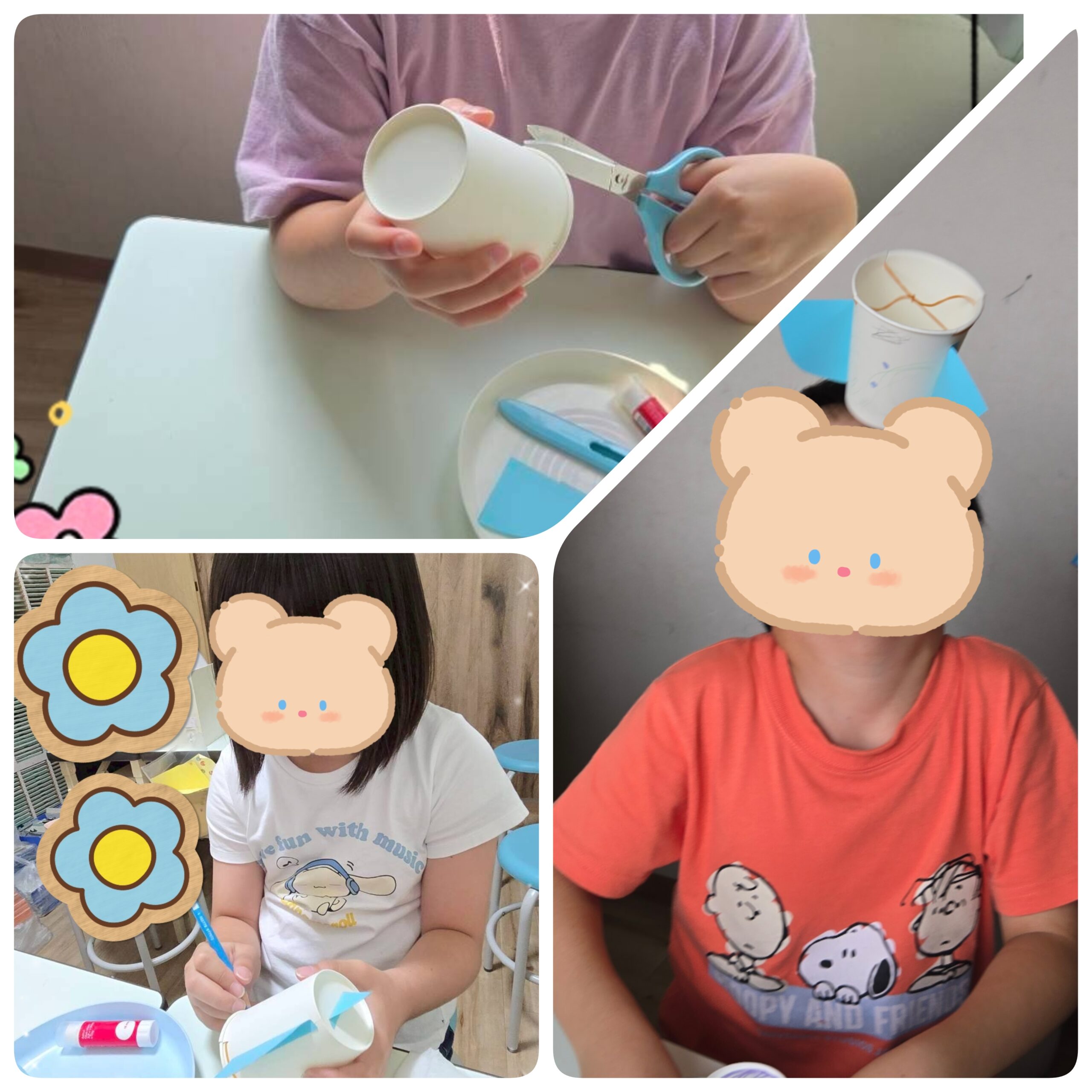 【北堀江】放デイ:公文📖　紙コップロケット作り🚀