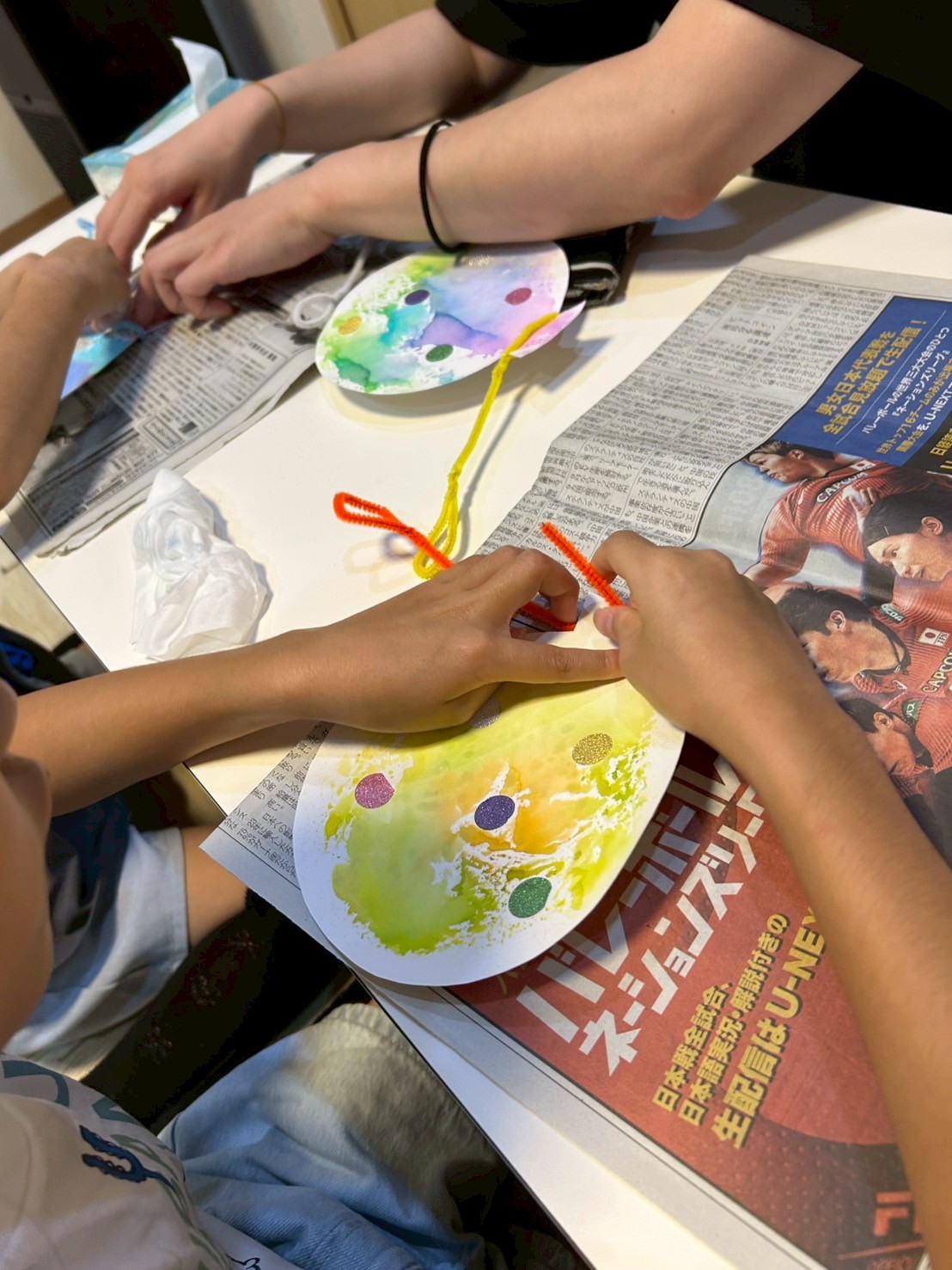 【北堀江】放デイ：公文📖　ヨーヨー制作