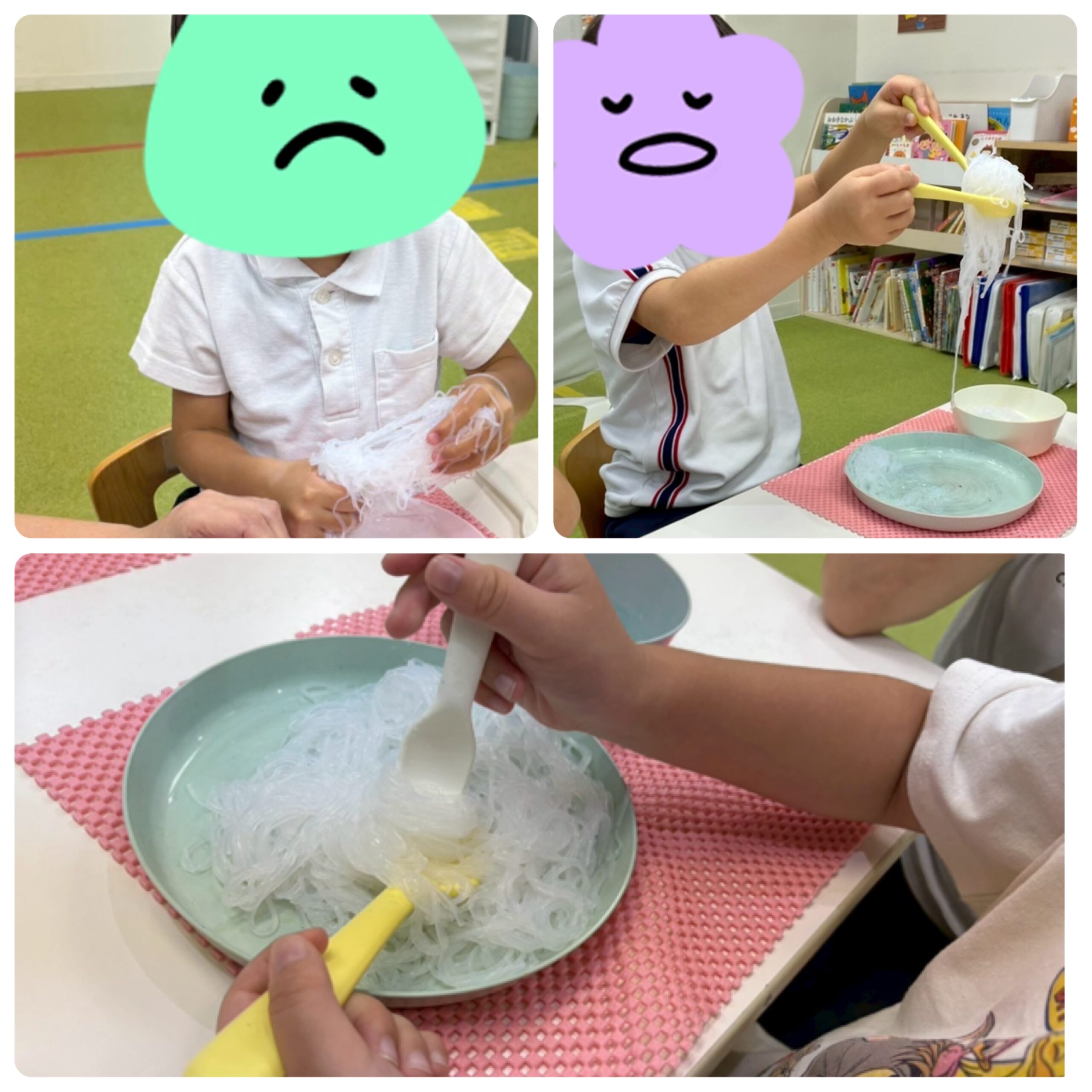 【南堀江】児童発達支援　集団活動「春雨遊び、巧緻性遊び」