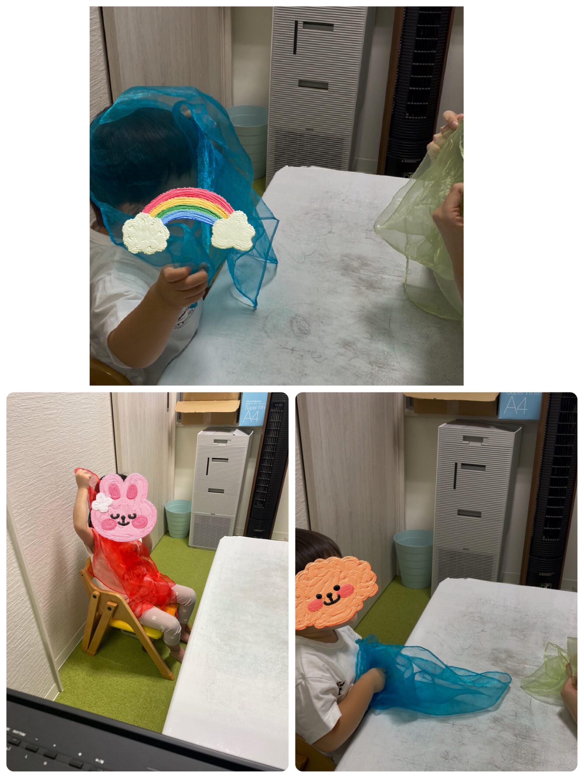 【南堀江】児童発達支援：個別音楽～スカーフを使って～