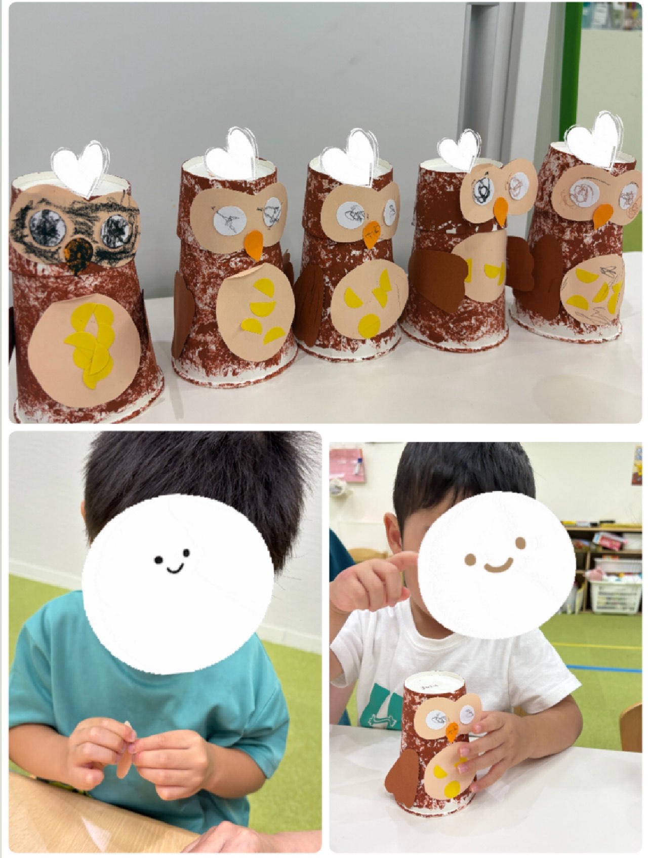 【南堀江】児童発達支援　フクロウ製作🦉