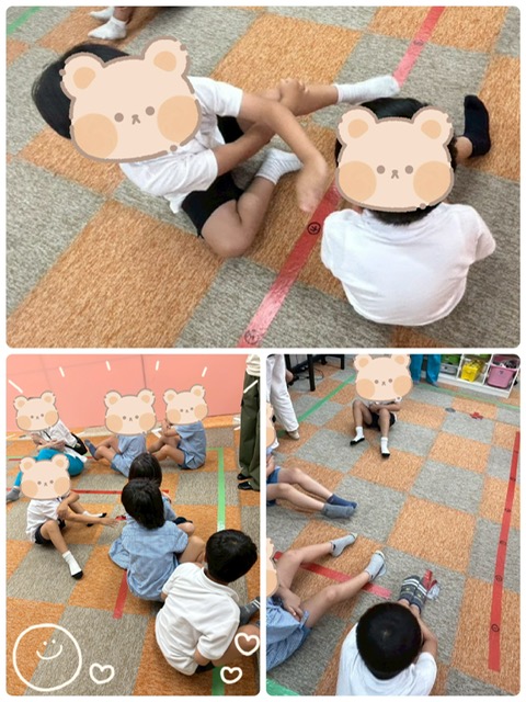 【南堀江】放デイ　おしり歩きおにごっこ