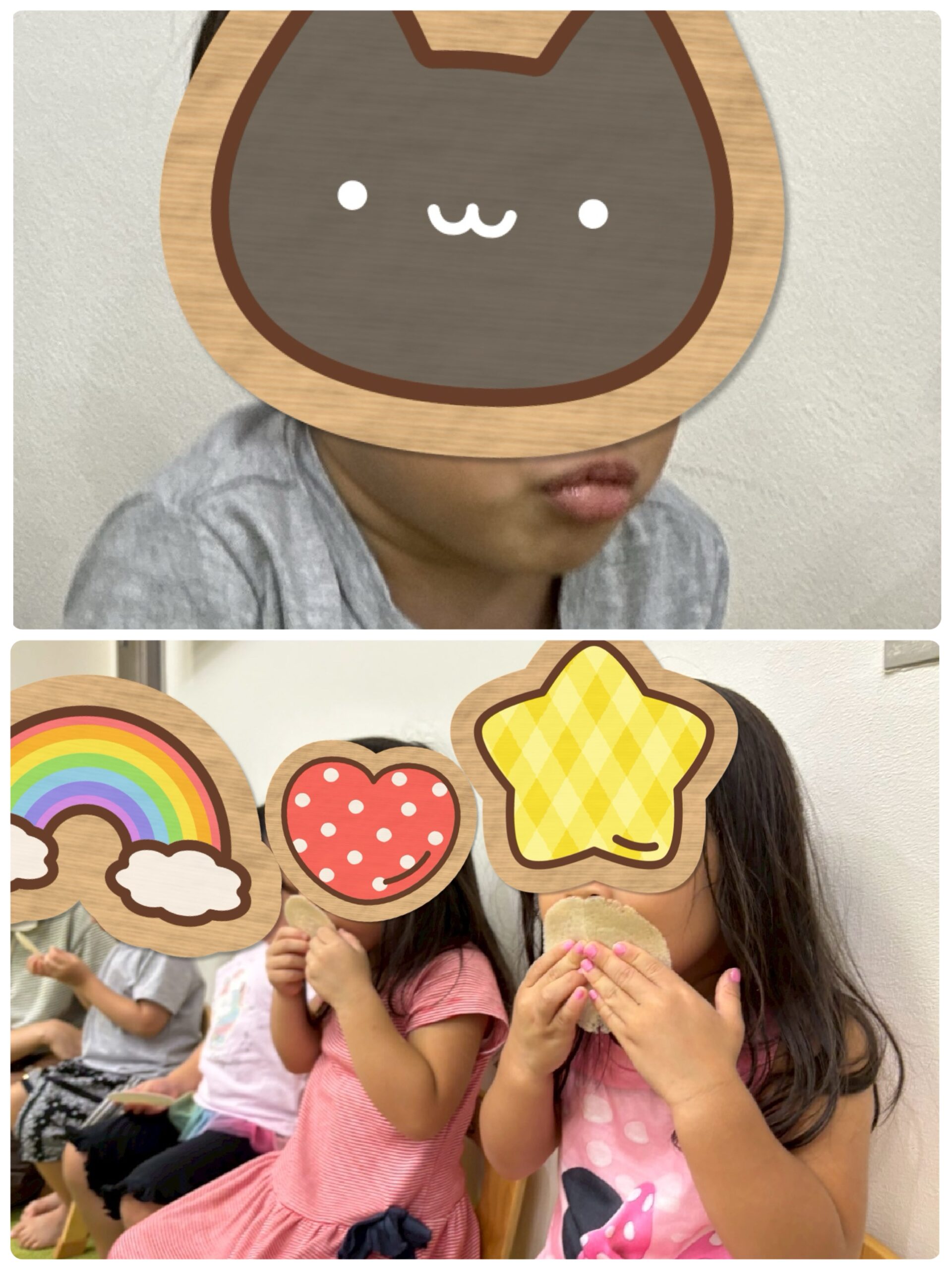 【南堀江】児童発達支援　ミルクせんべい穴あけゲーム