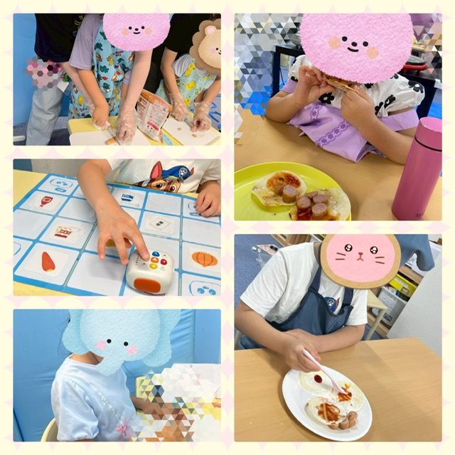 【ハッピープラス南堀江】プログラミング🤖 クッキング🍳(餃子の皮ピザ🍕)