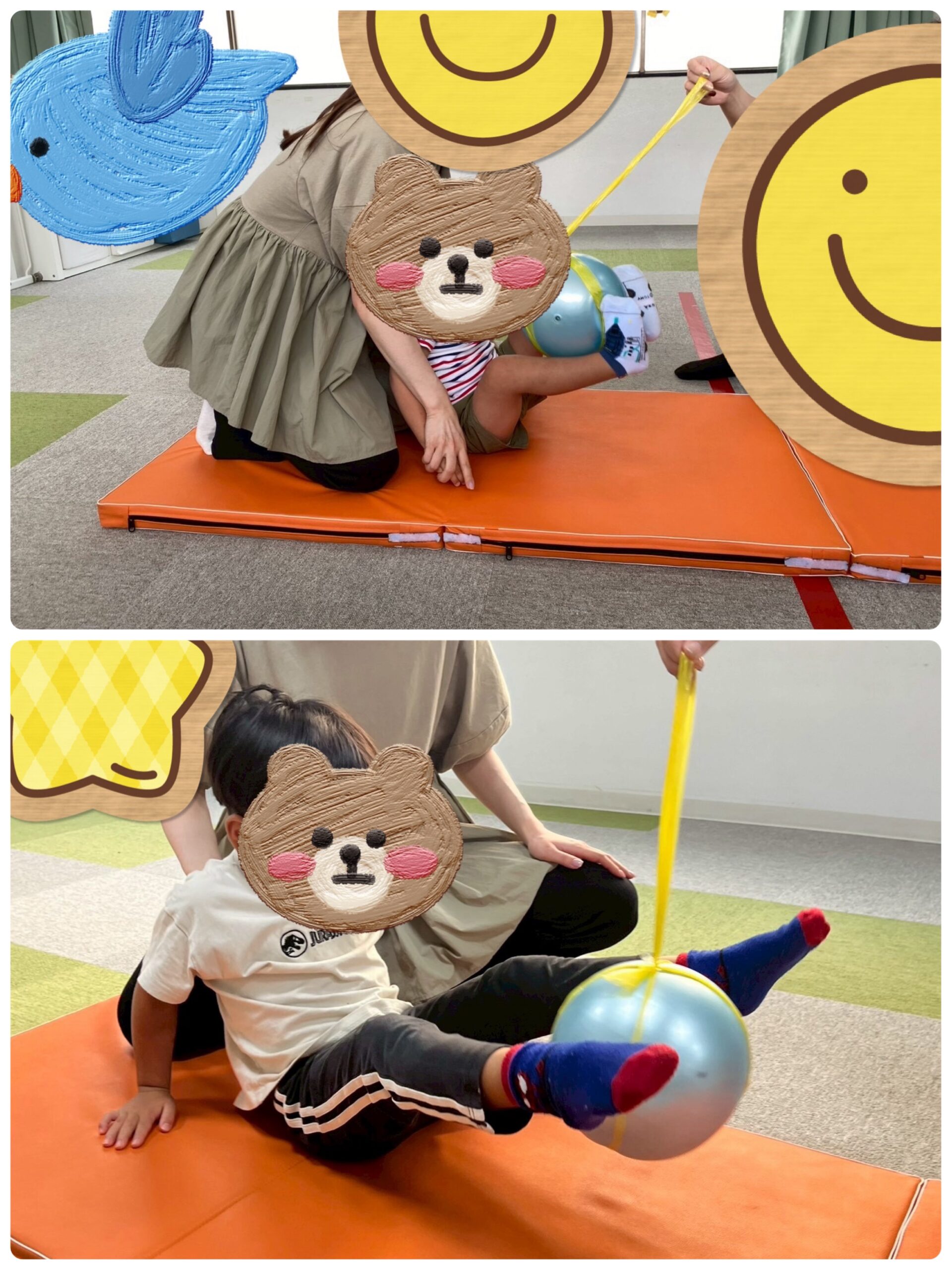 【北堀江】児童発達支援　足でボールキャッチ🥰