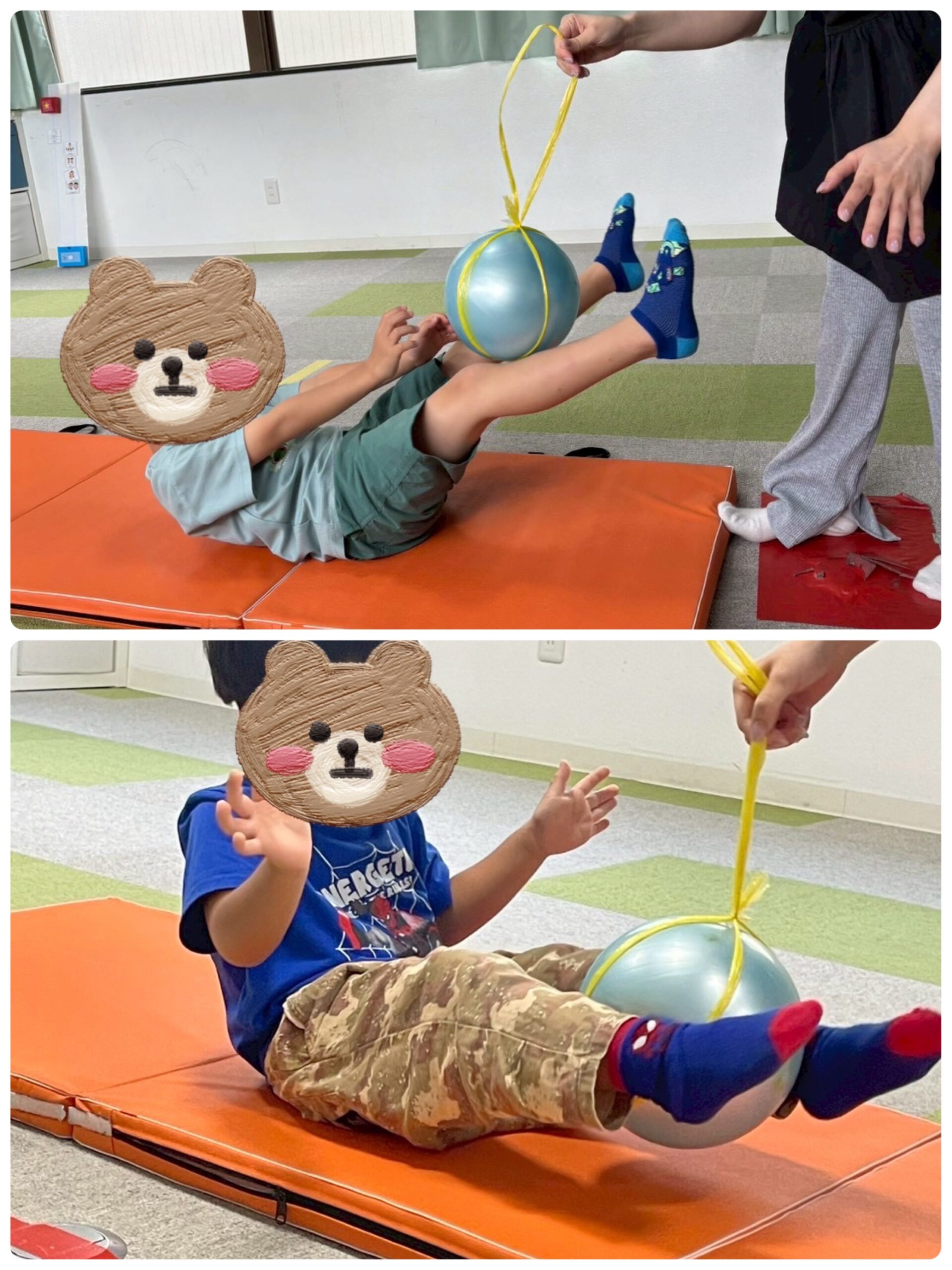 【北堀江】児童発達支援　足でボールキャッチ②