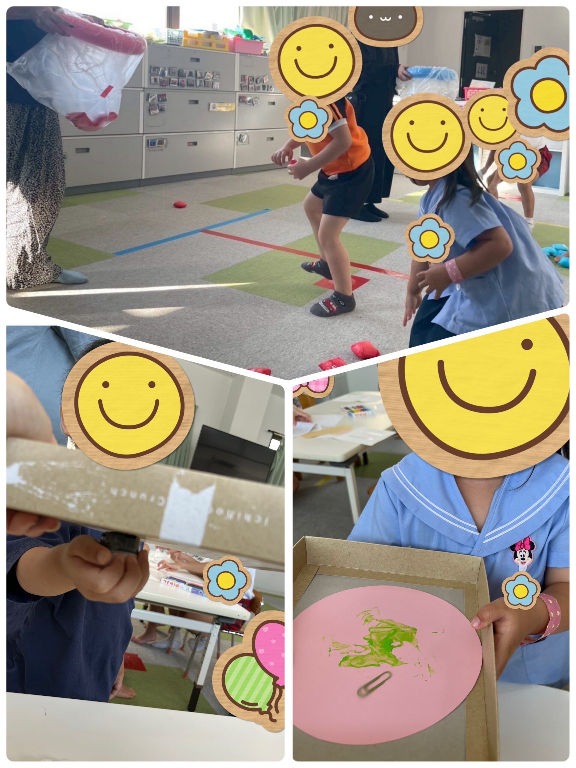 【北堀江】児童発達支援　ボール制作と玉入れ🥎