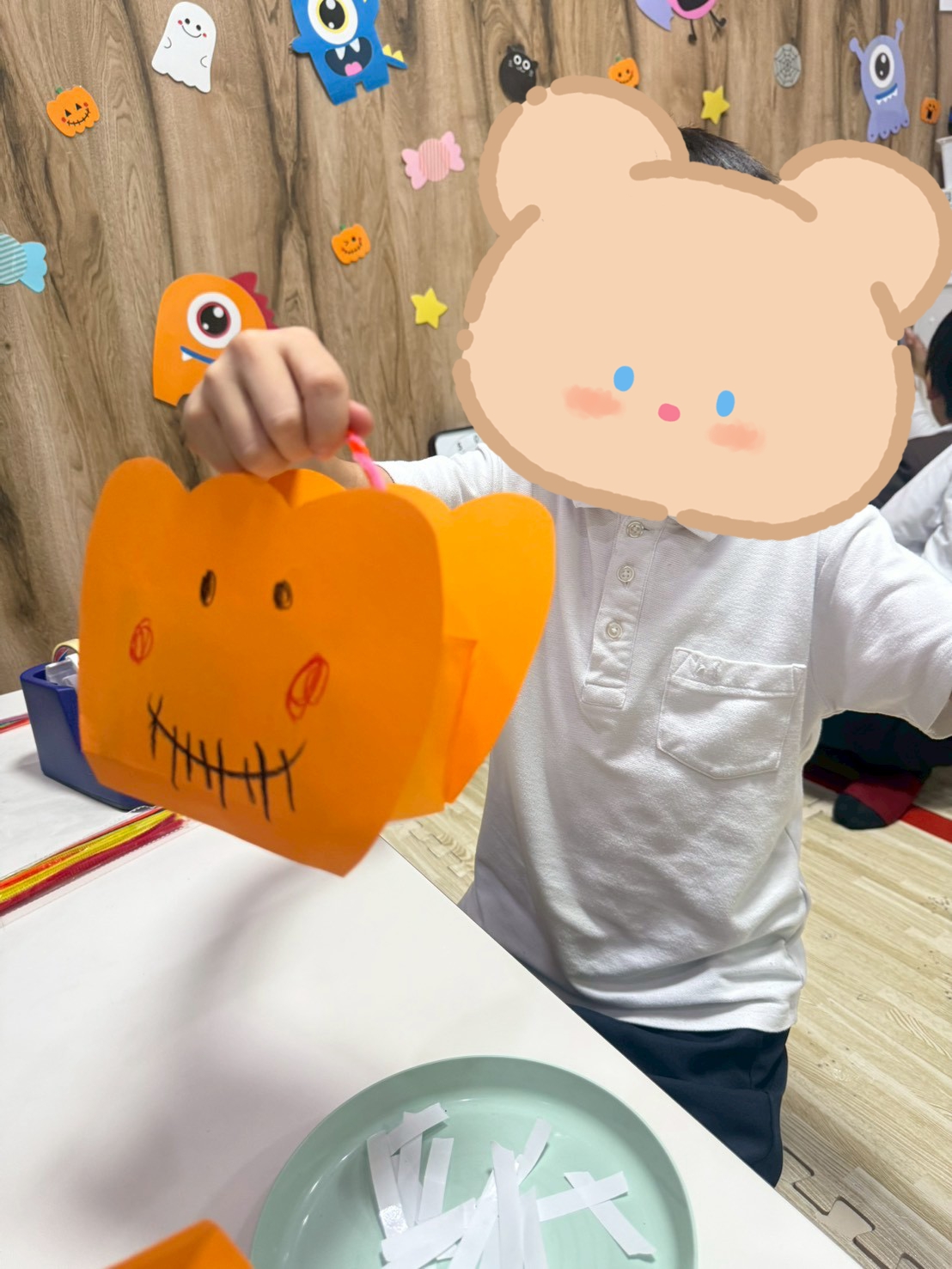 【北堀江】放デイ📖公文　かぼちゃ🎃のカバン制作