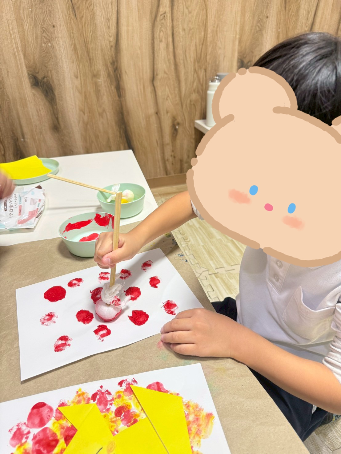 【北堀江】放デイ📖公文　キツネ🦊制作