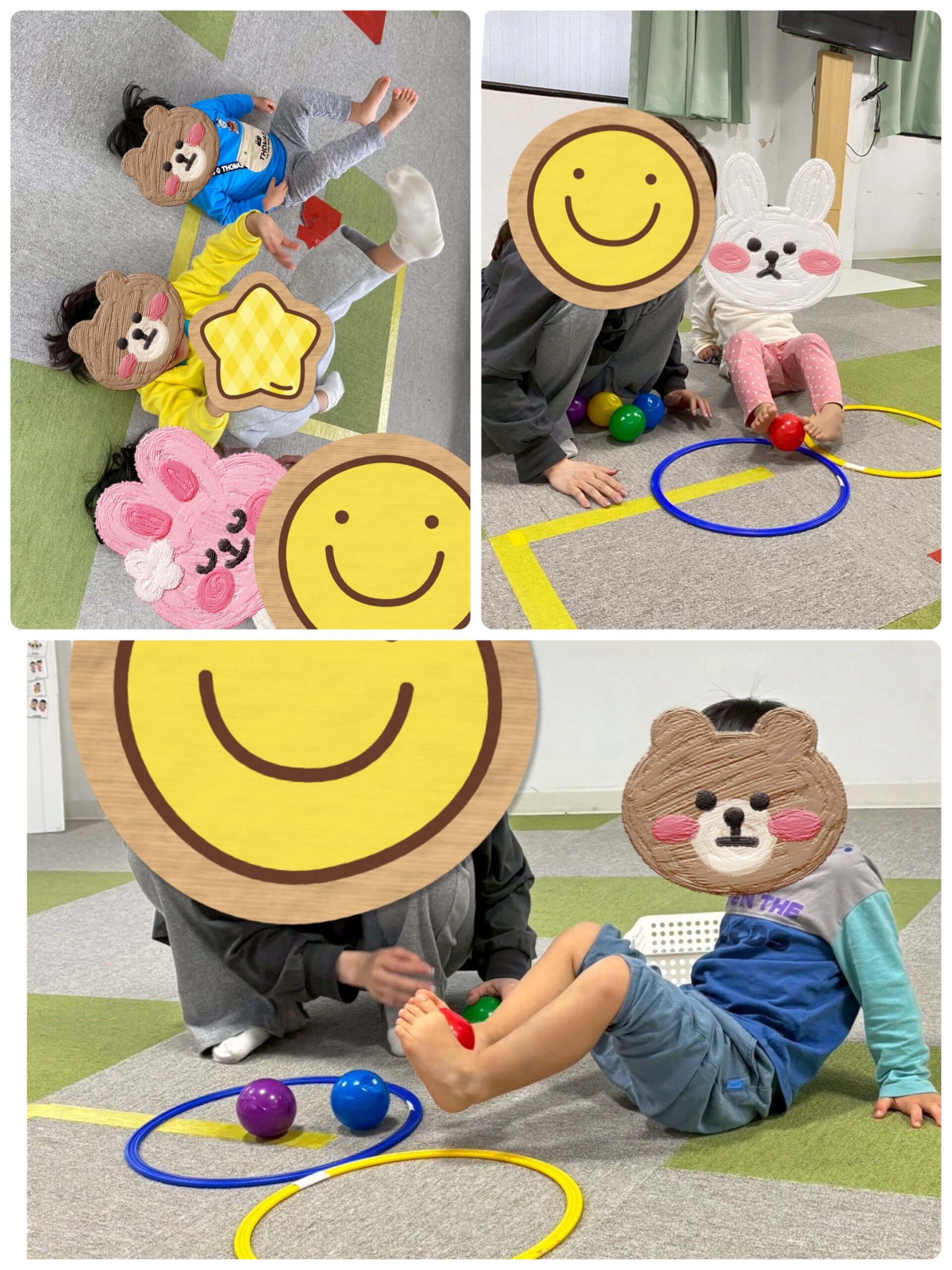 【北堀江】児童発達支援　足裏ボールキャッチ🥰