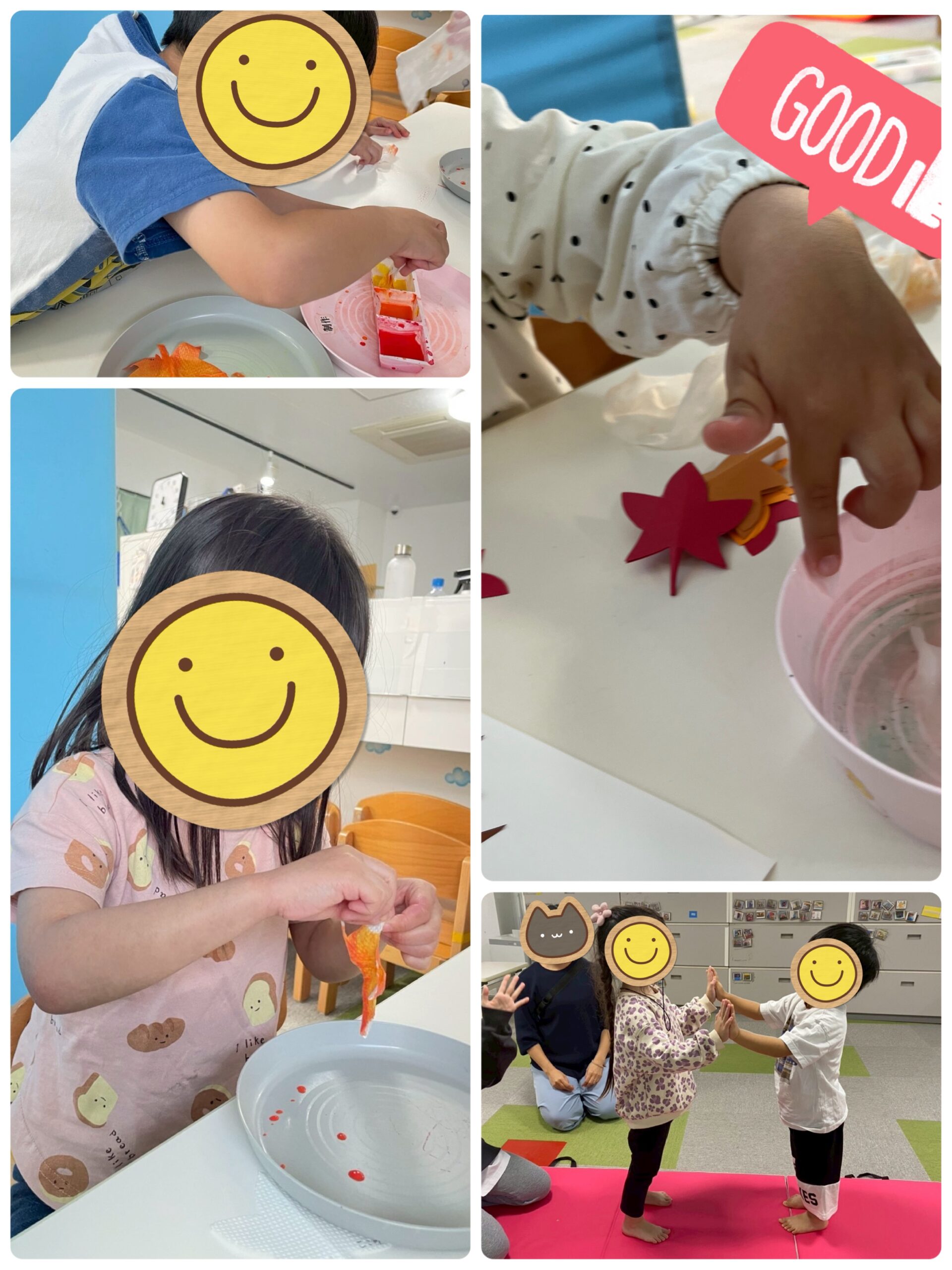 【北堀江】児童発達支援　紅葉制作と手押し相撲🍁