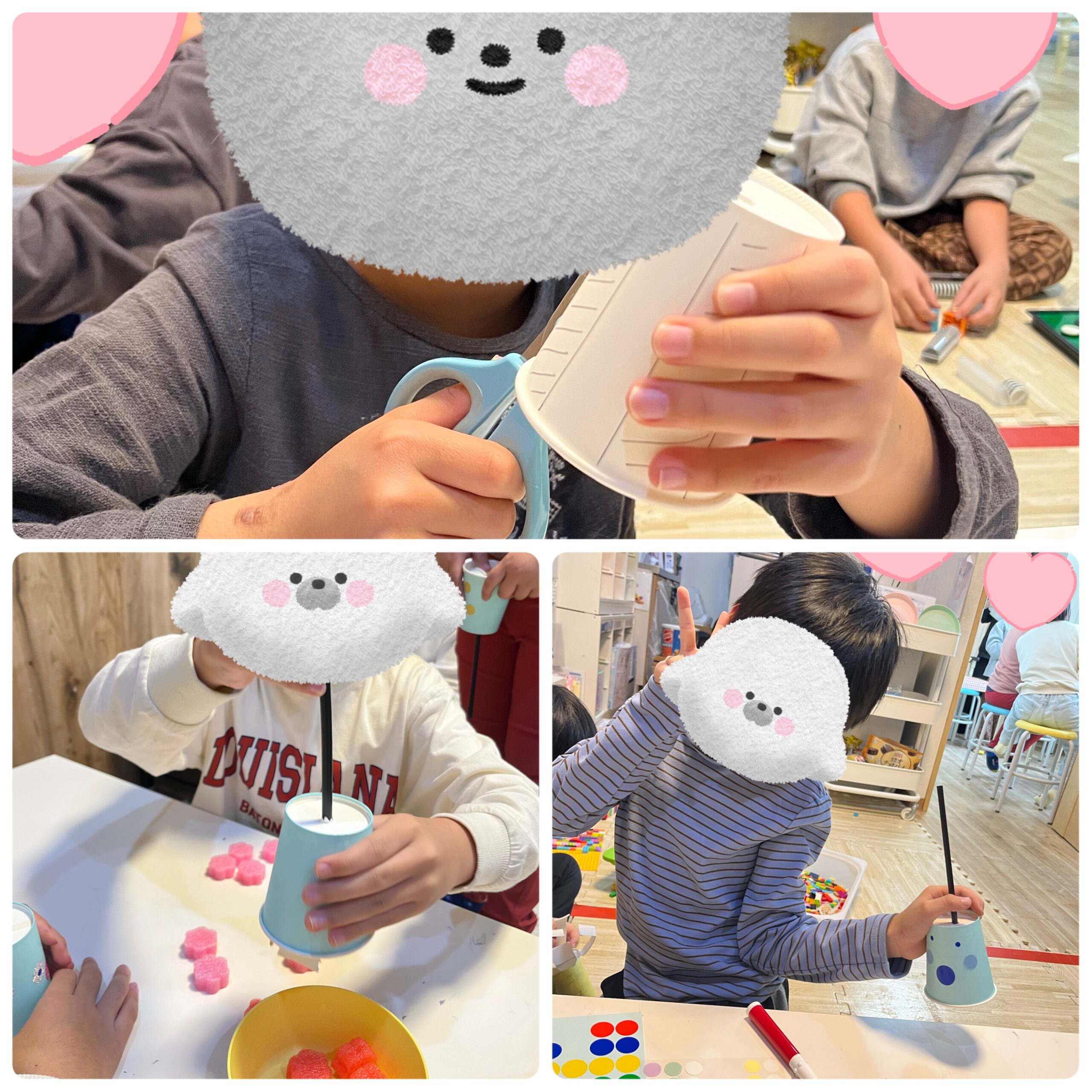 【北堀江】放デイ：公文📖　クレーンゲーム作り！