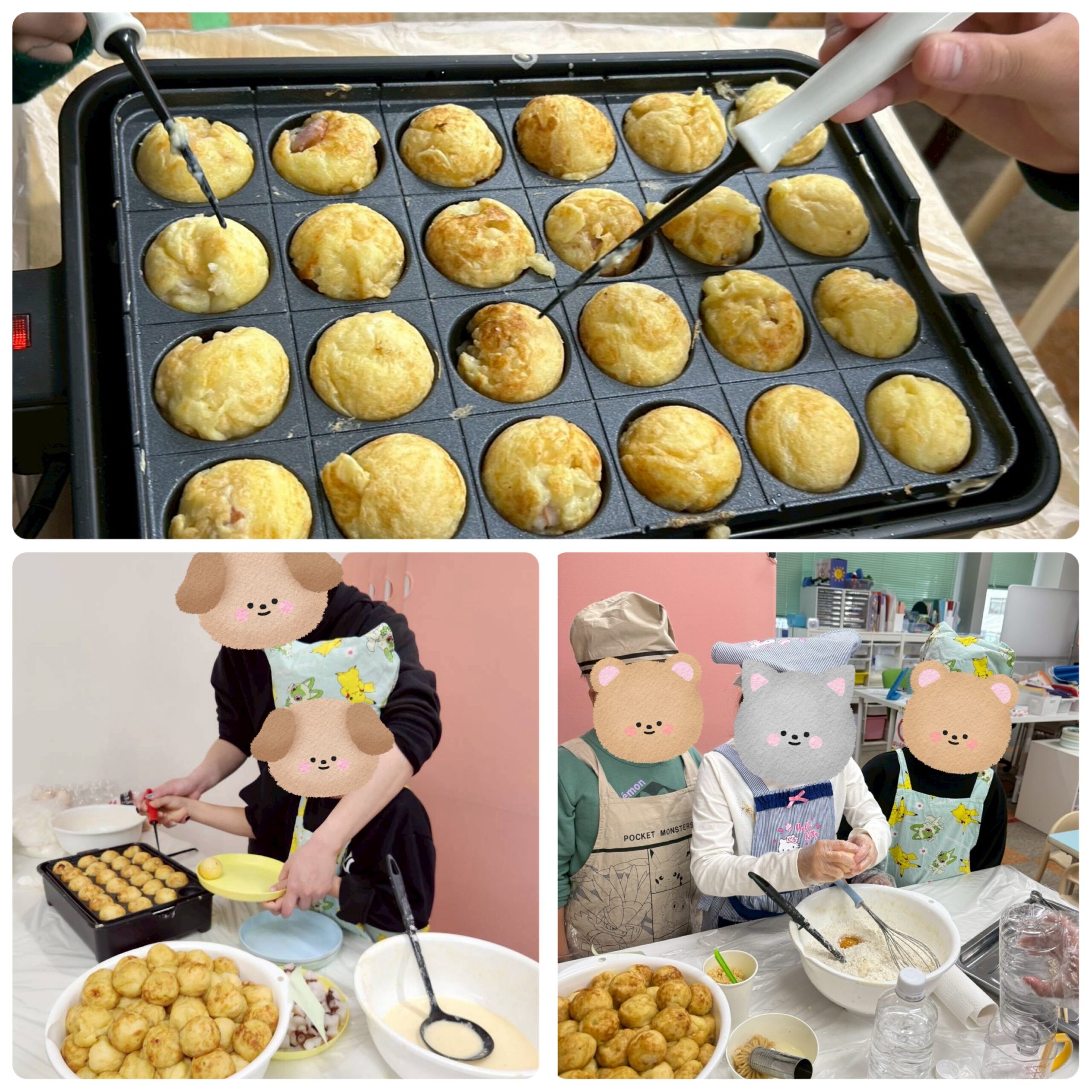 【北堀江】放デイ：クッキング　たこ焼き🐙