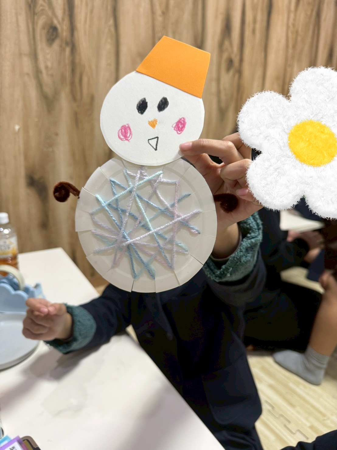 【北堀江】放デイ📖公文　雪だるま⛄制作