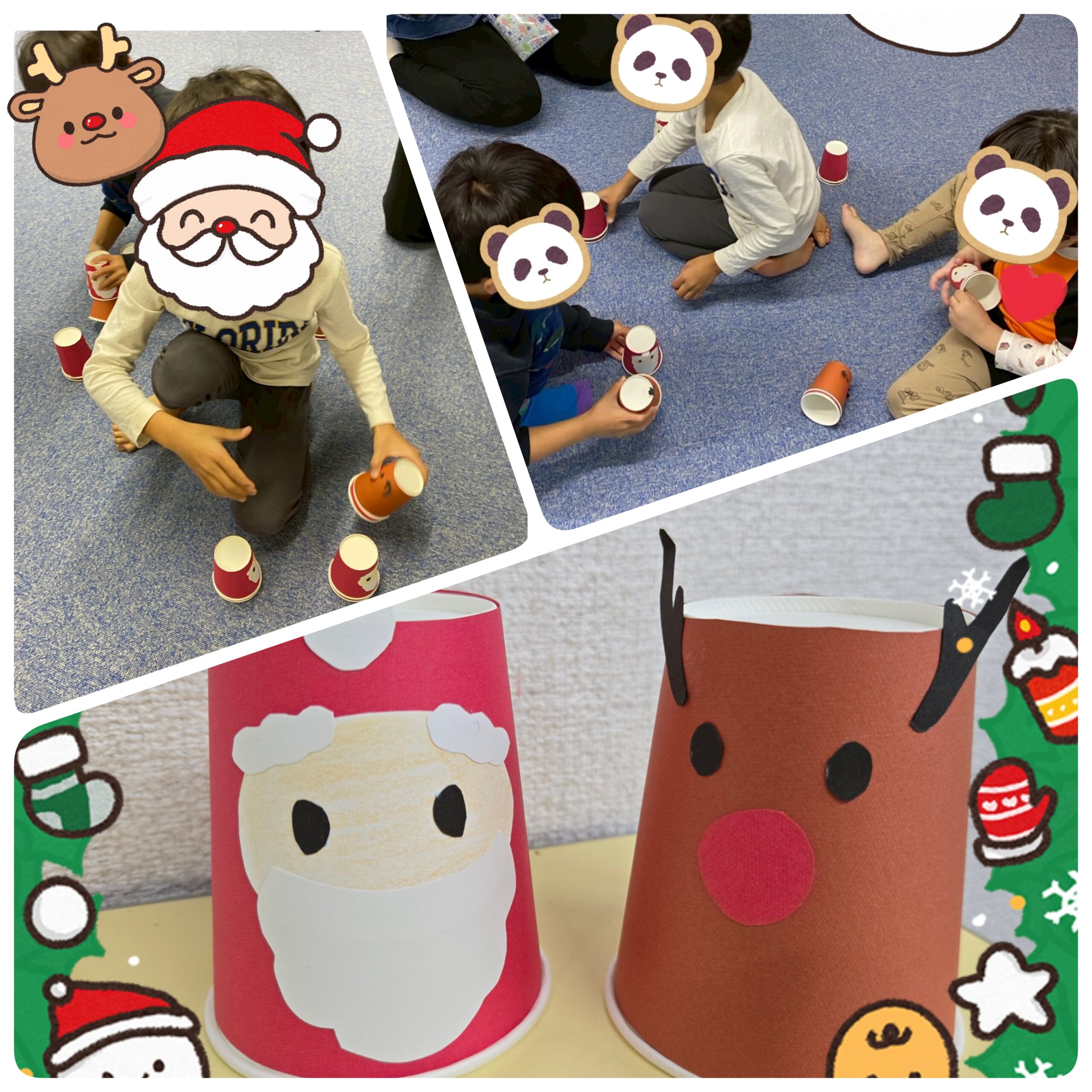【ハッピープラス南堀江】紙コップゲーム🎅