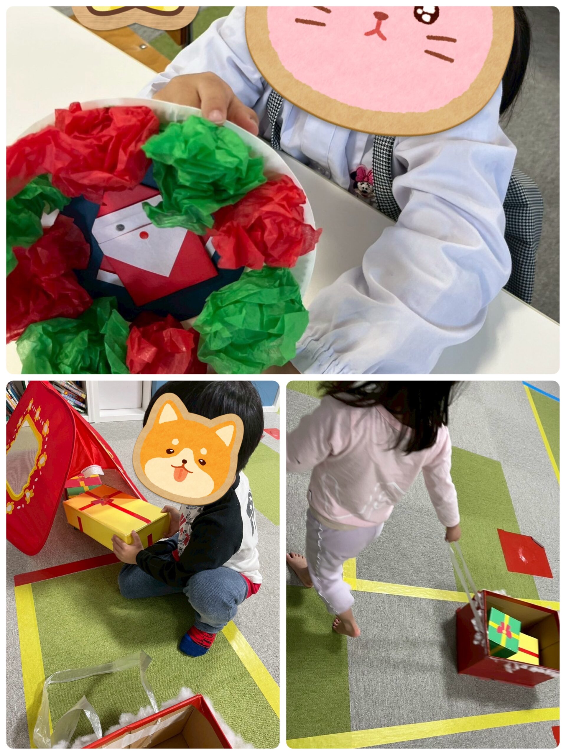 【北堀江】児童発達支援　サンタリース制作とプレゼント運び🎅